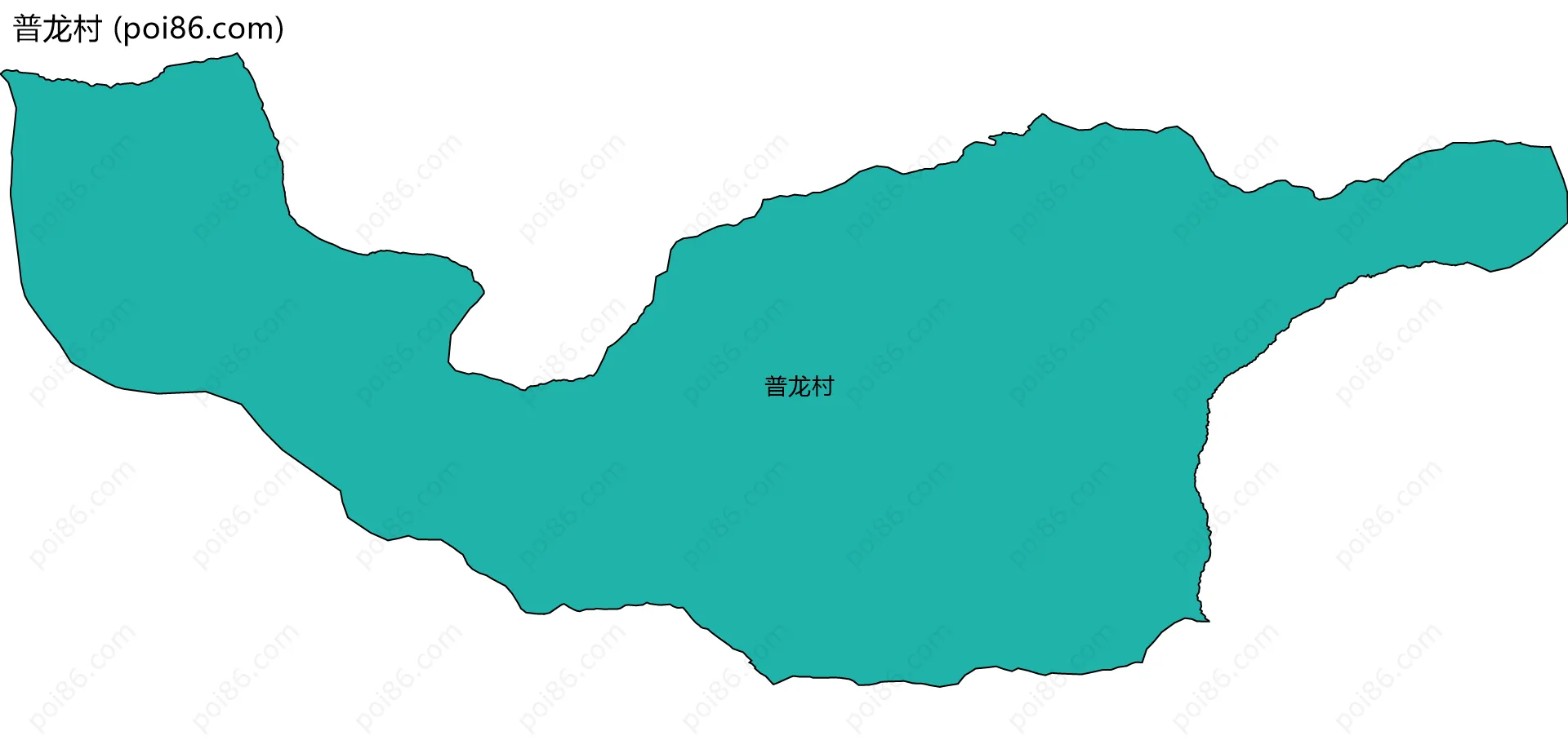 普龙村边界地图