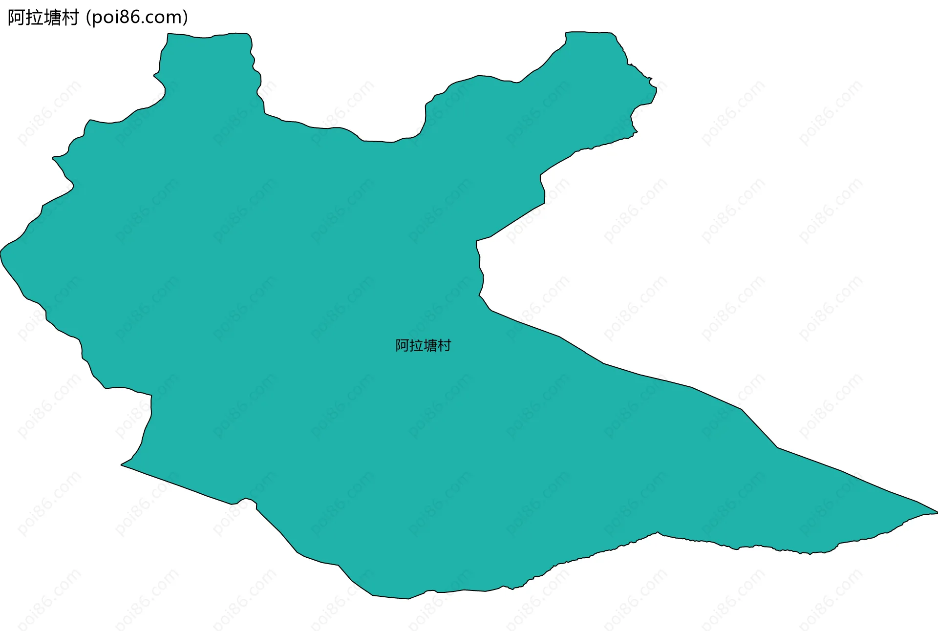 阿拉塘村边界地图