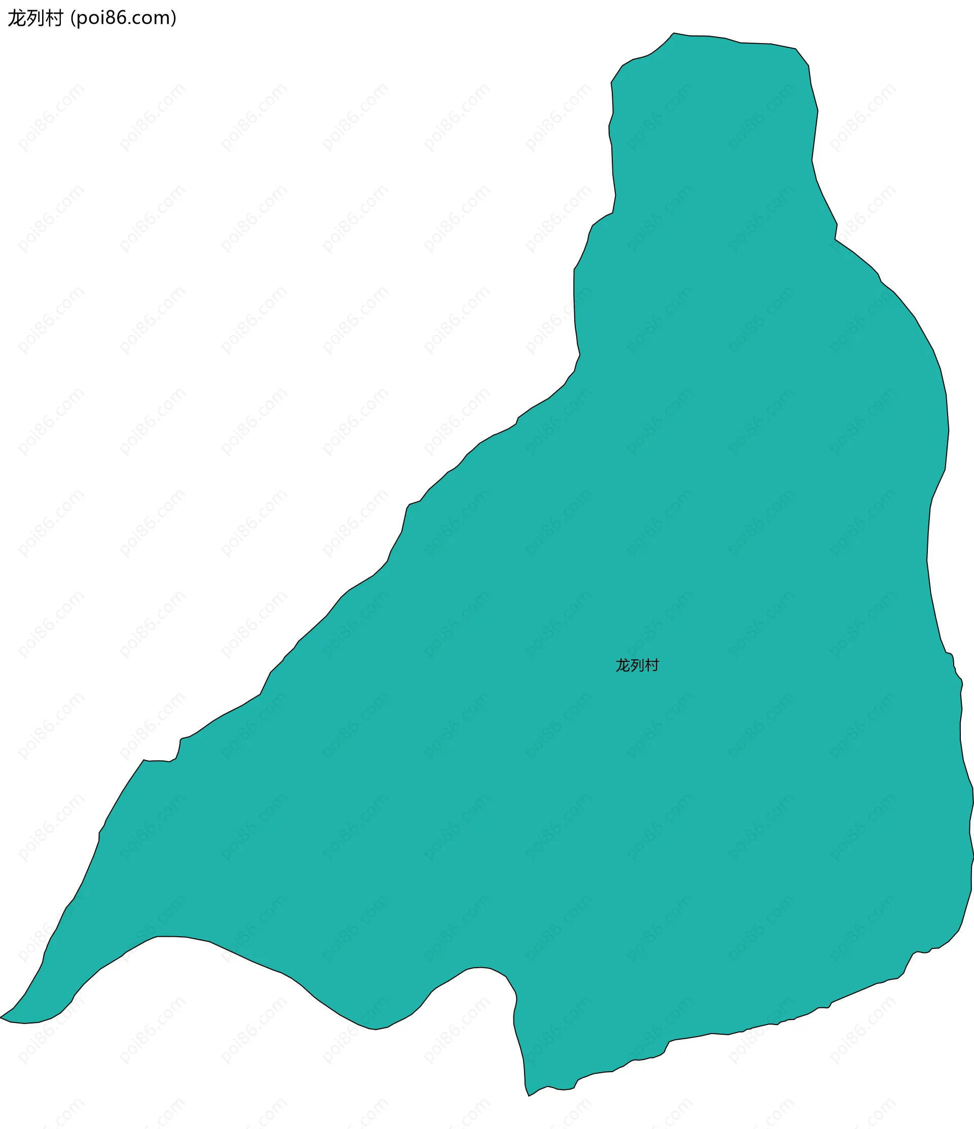龙列村边界地图