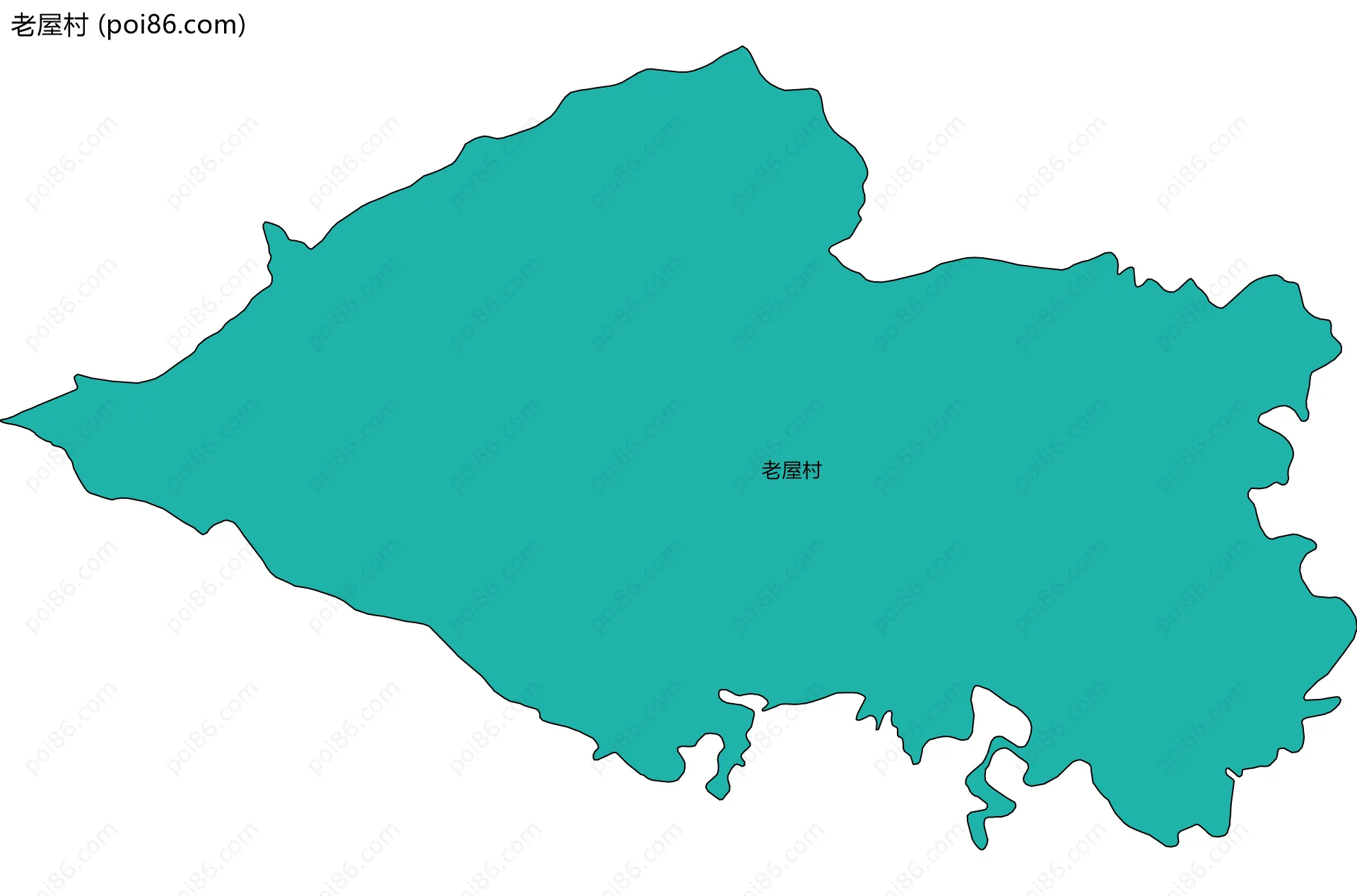 老屋村边界地图