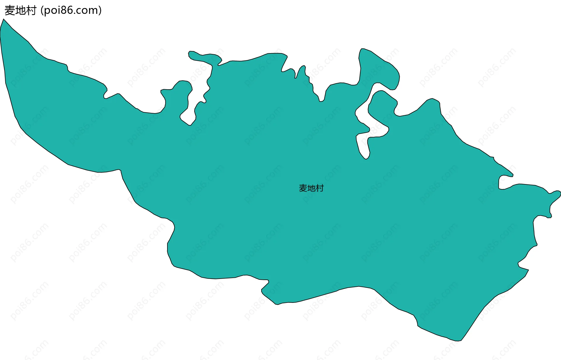 麦地村边界地图