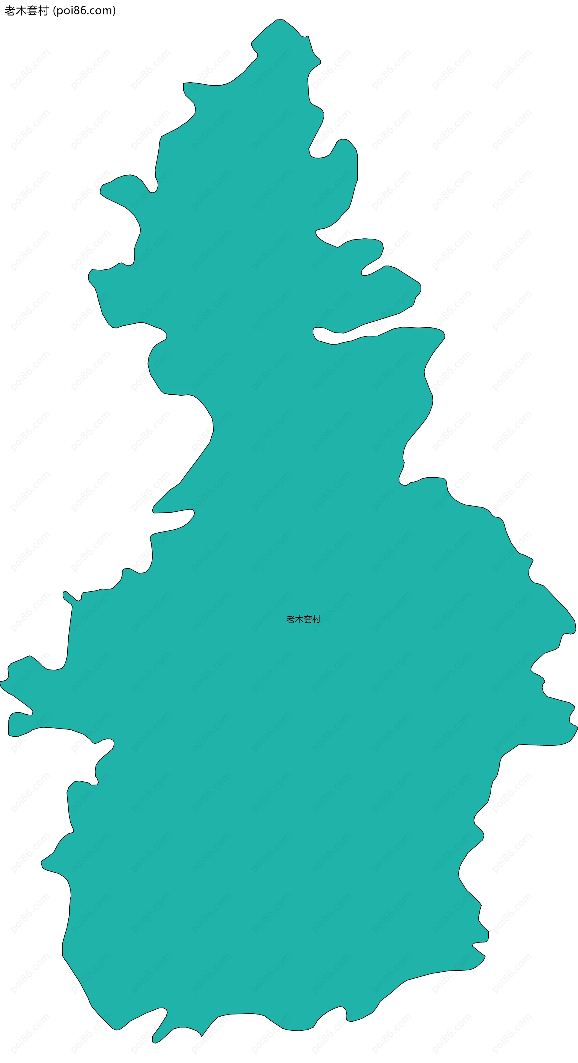 老木套村边界地图