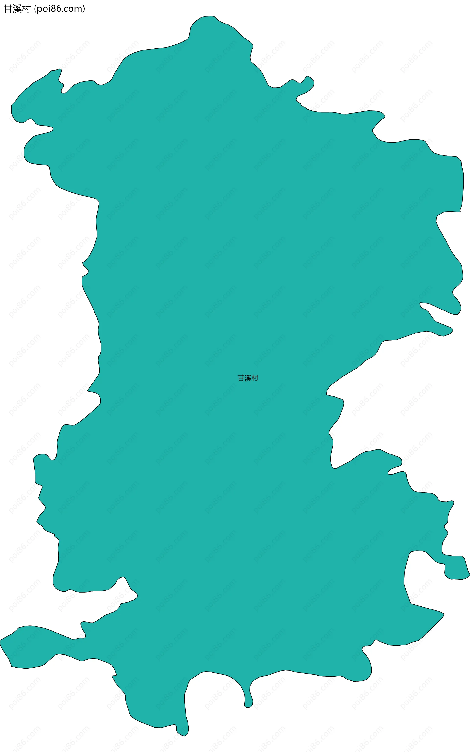 甘溪村边界地图