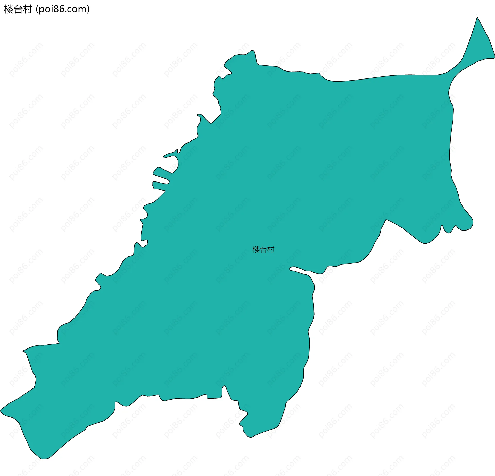 楼台村边界地图