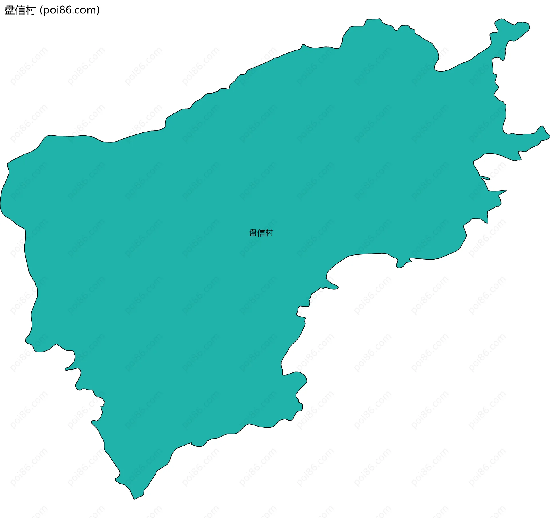 盘信村边界地图