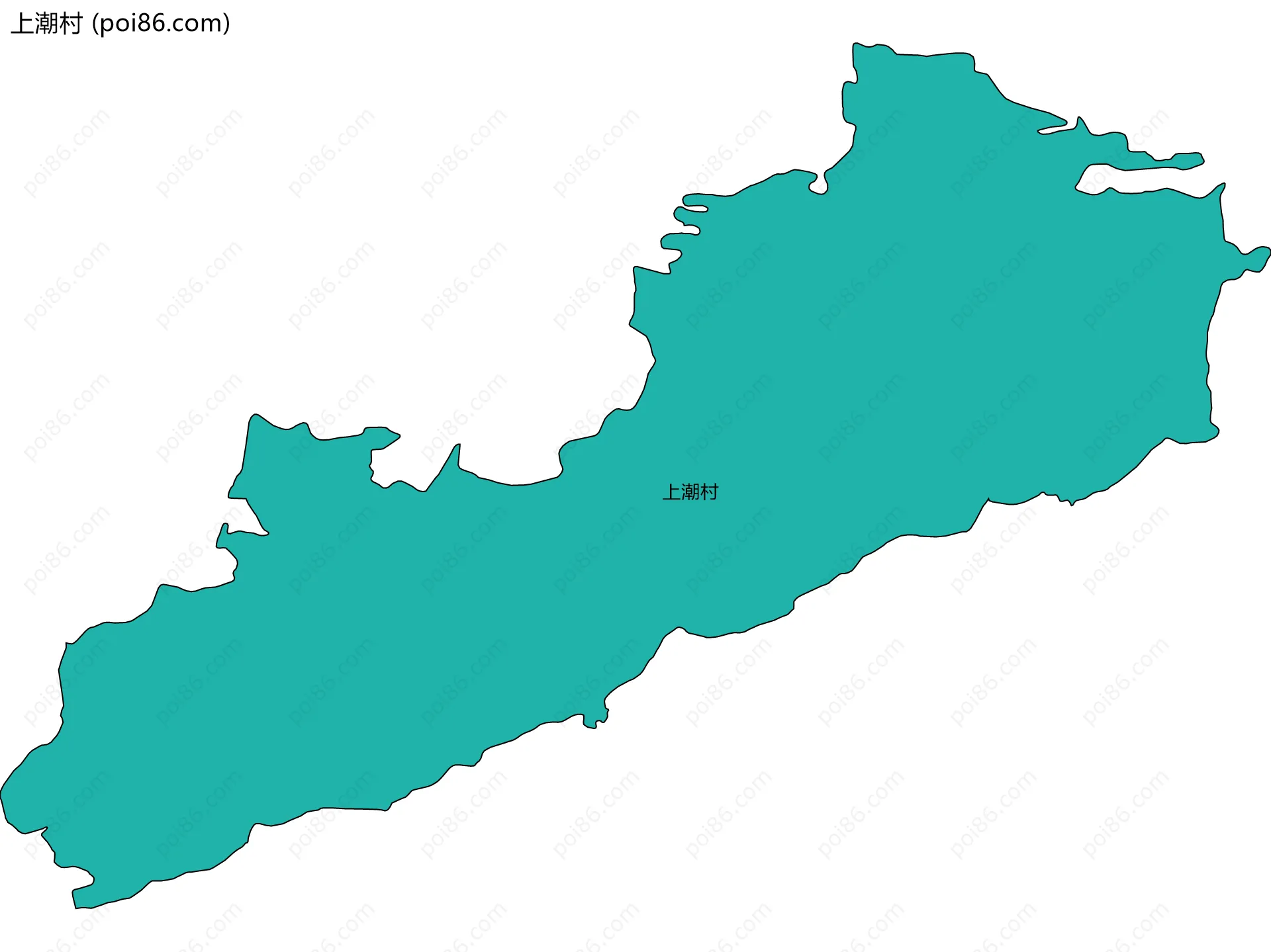 上潮村边界地图