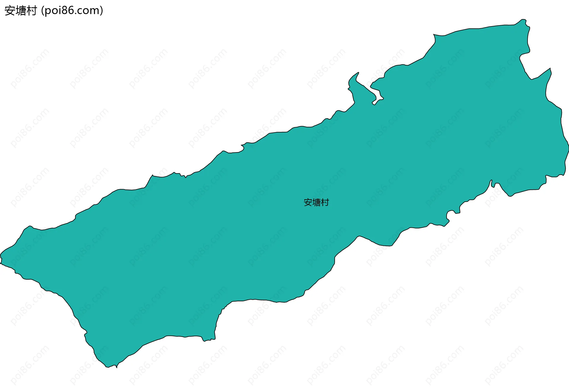 安塘村边界地图
