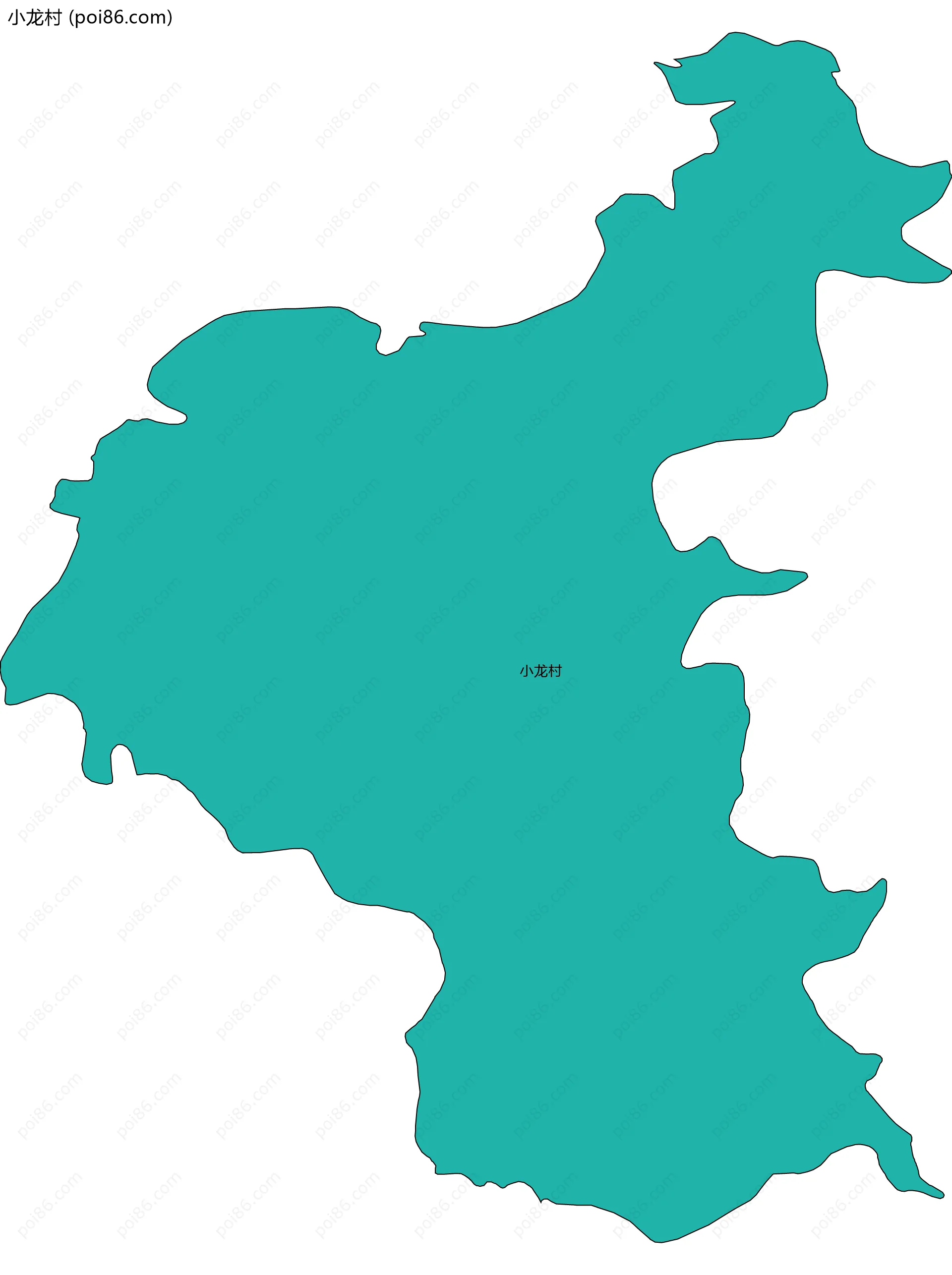 小龙村边界地图