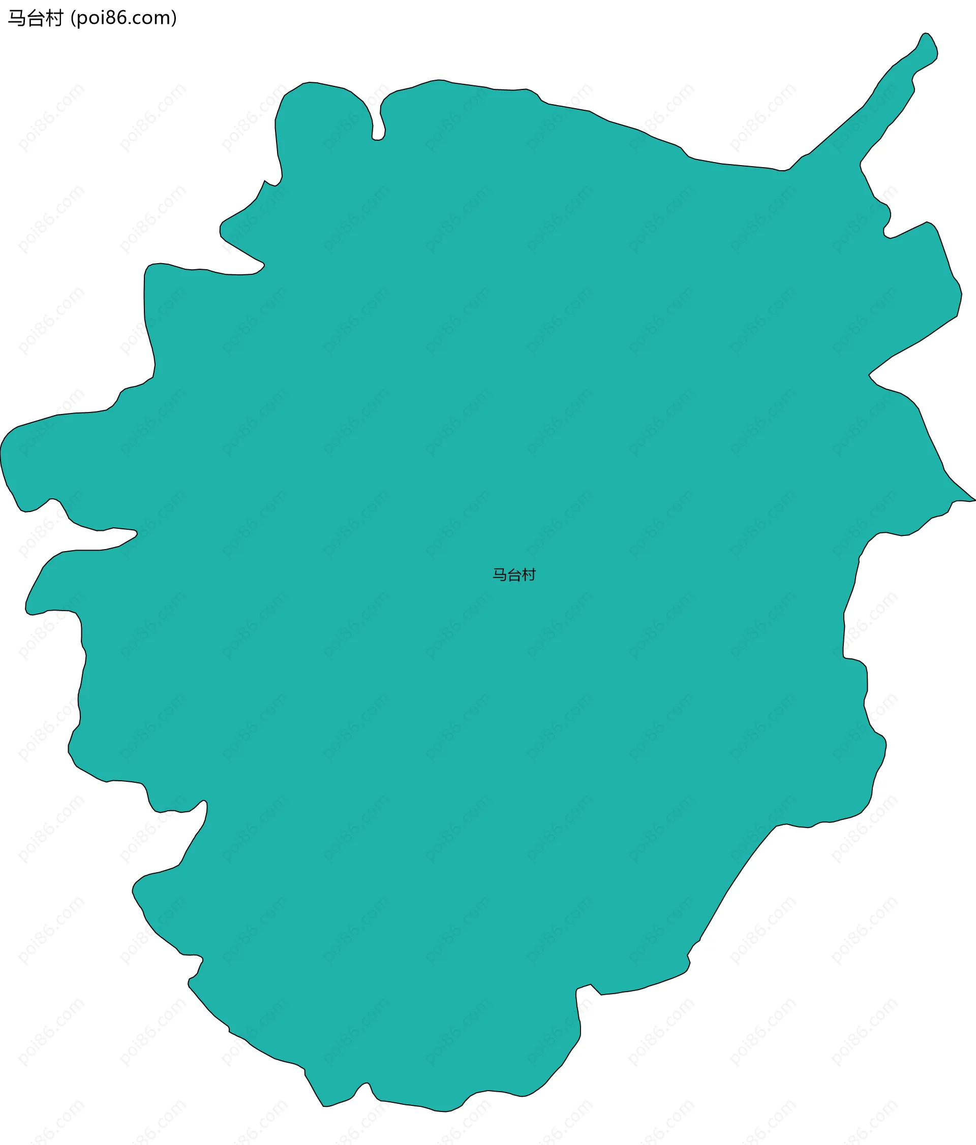 马台村边界地图