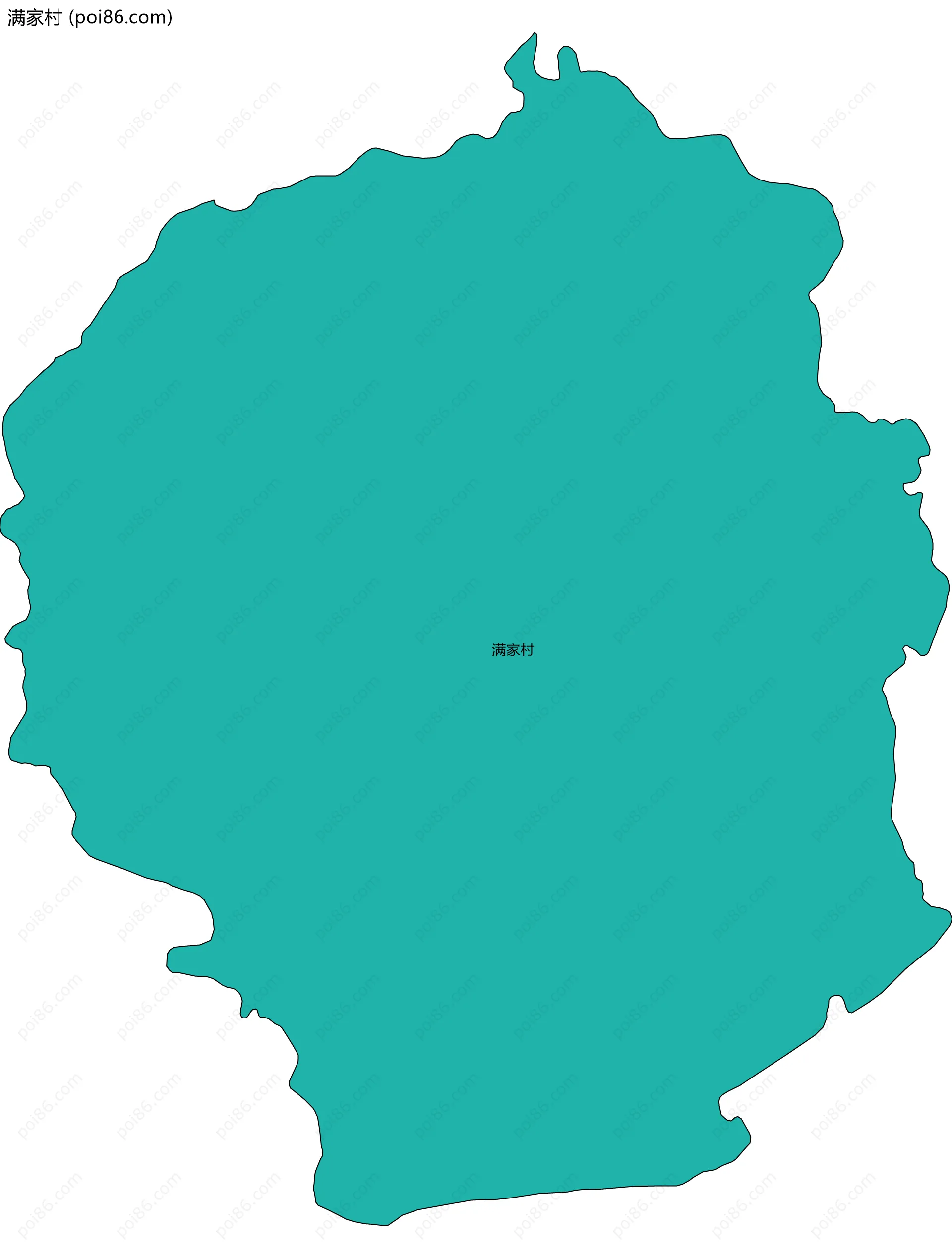 满家村边界地图