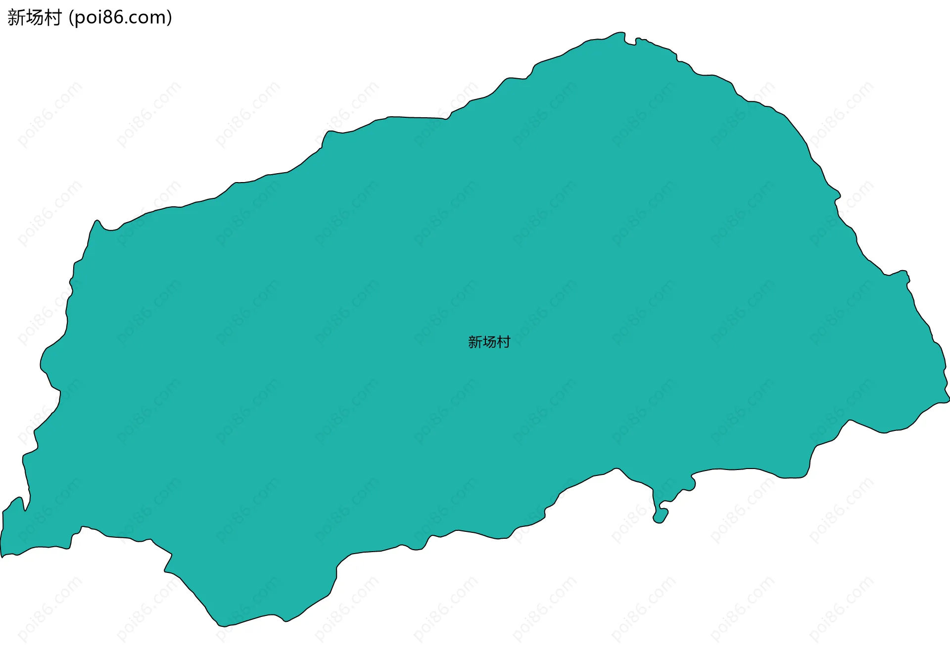 新场村边界地图