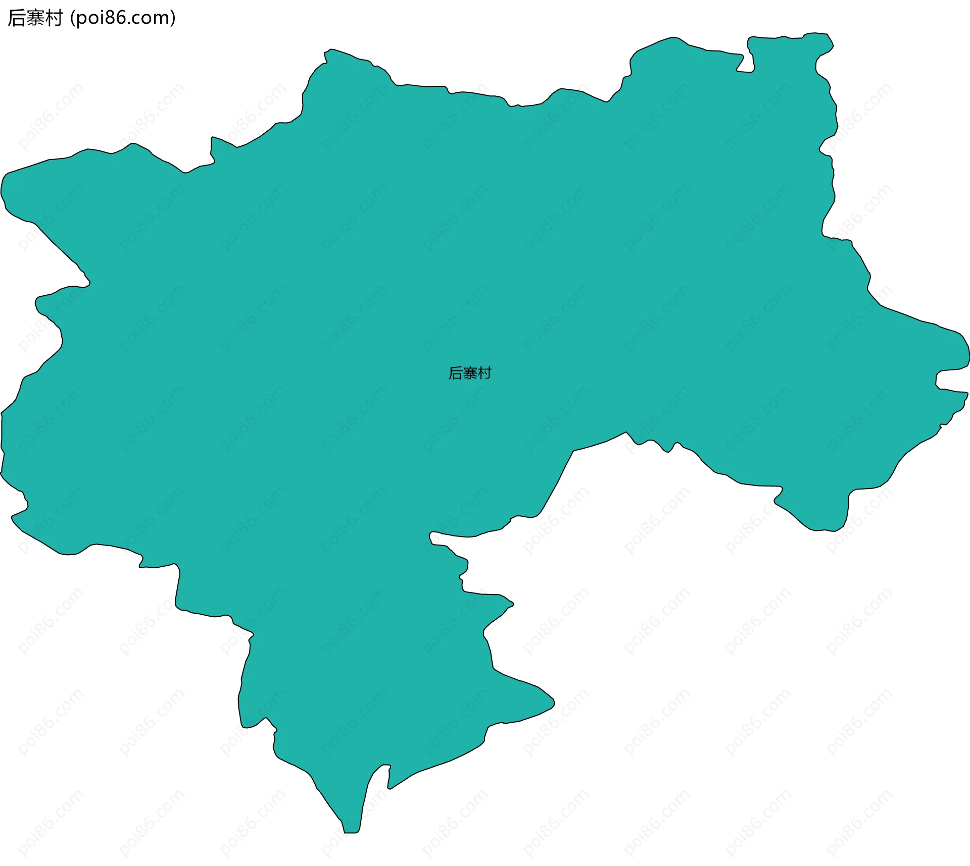 后寨村边界地图