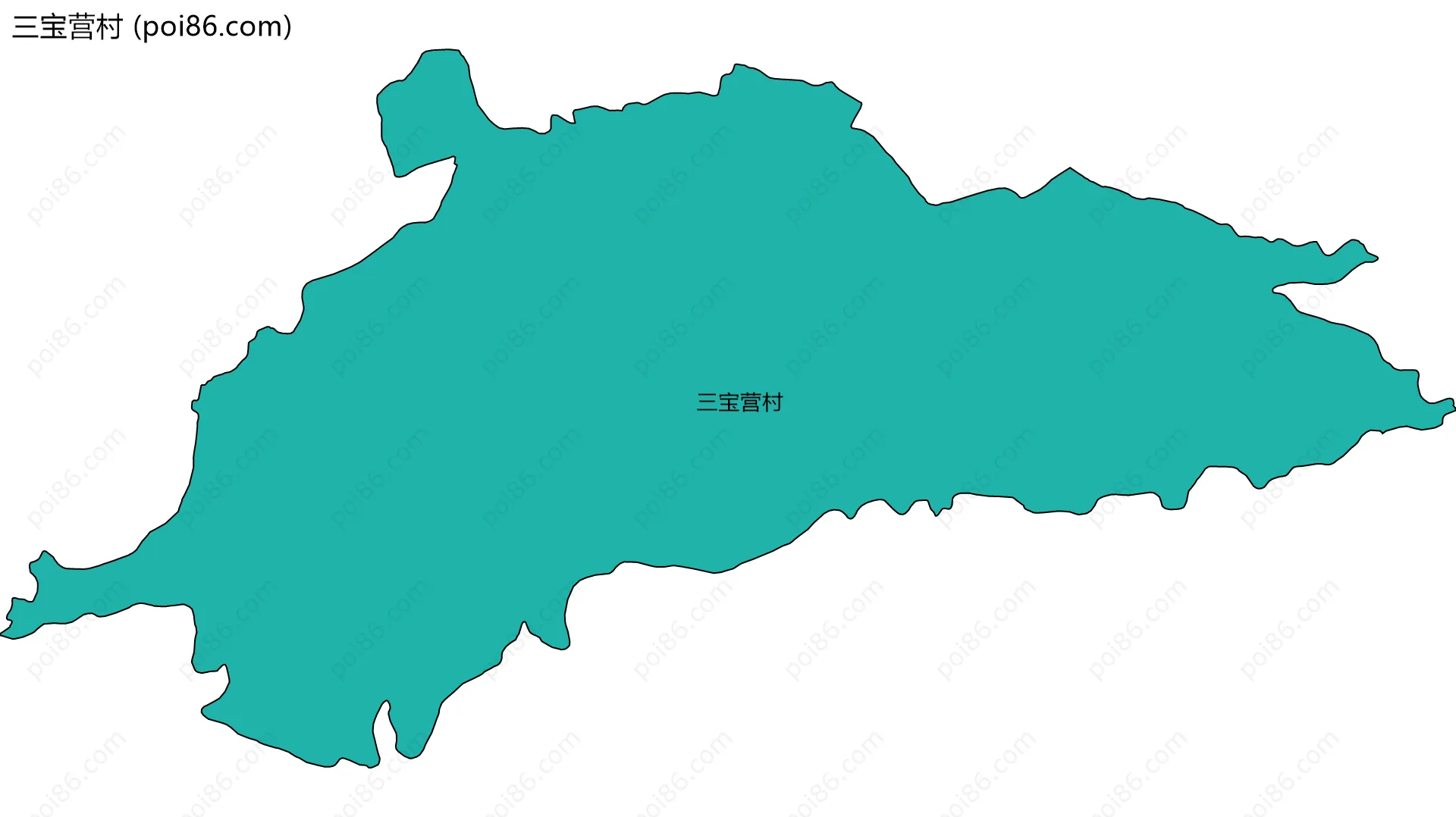 三宝营村边界地图