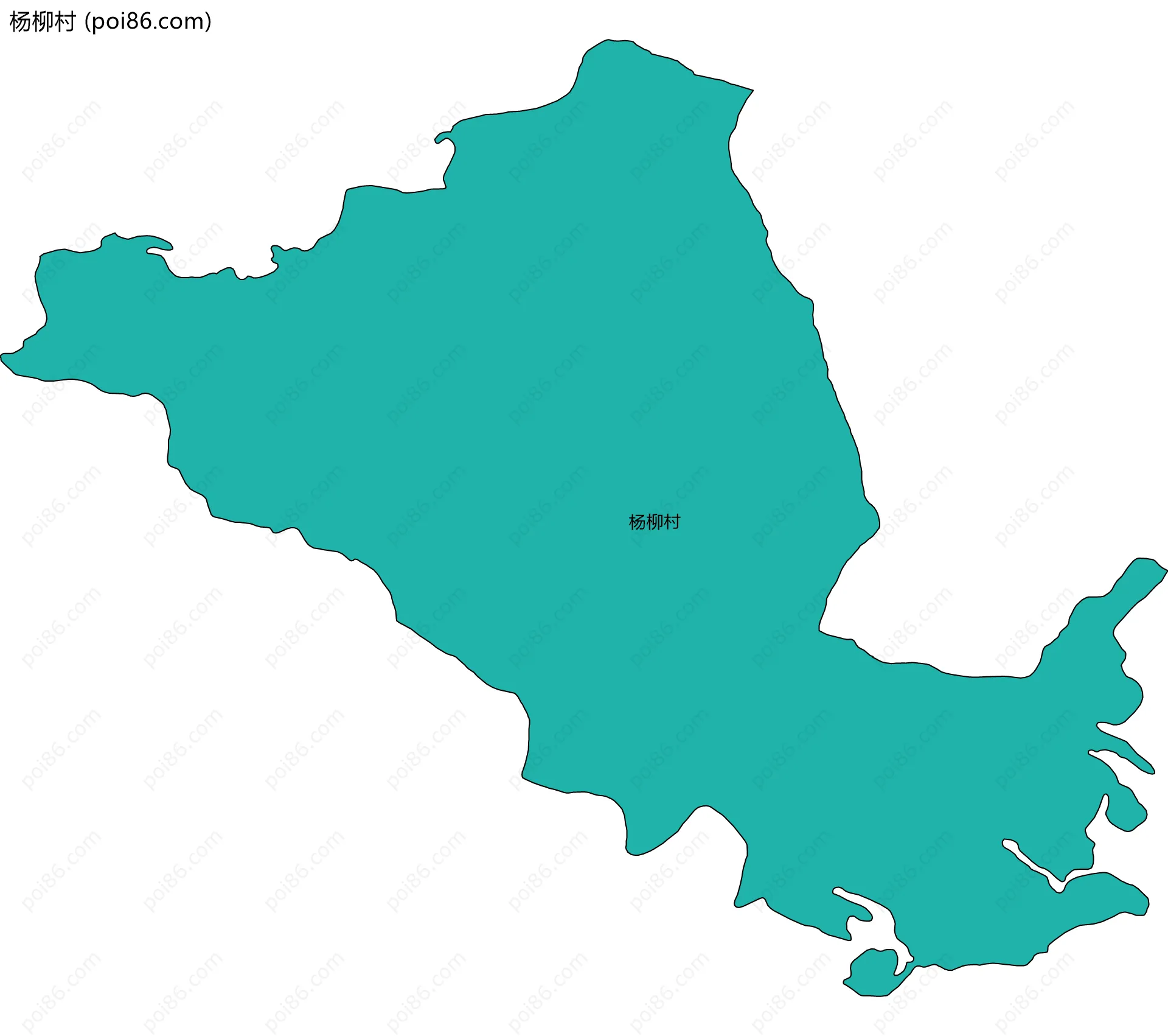 杨柳村边界地图