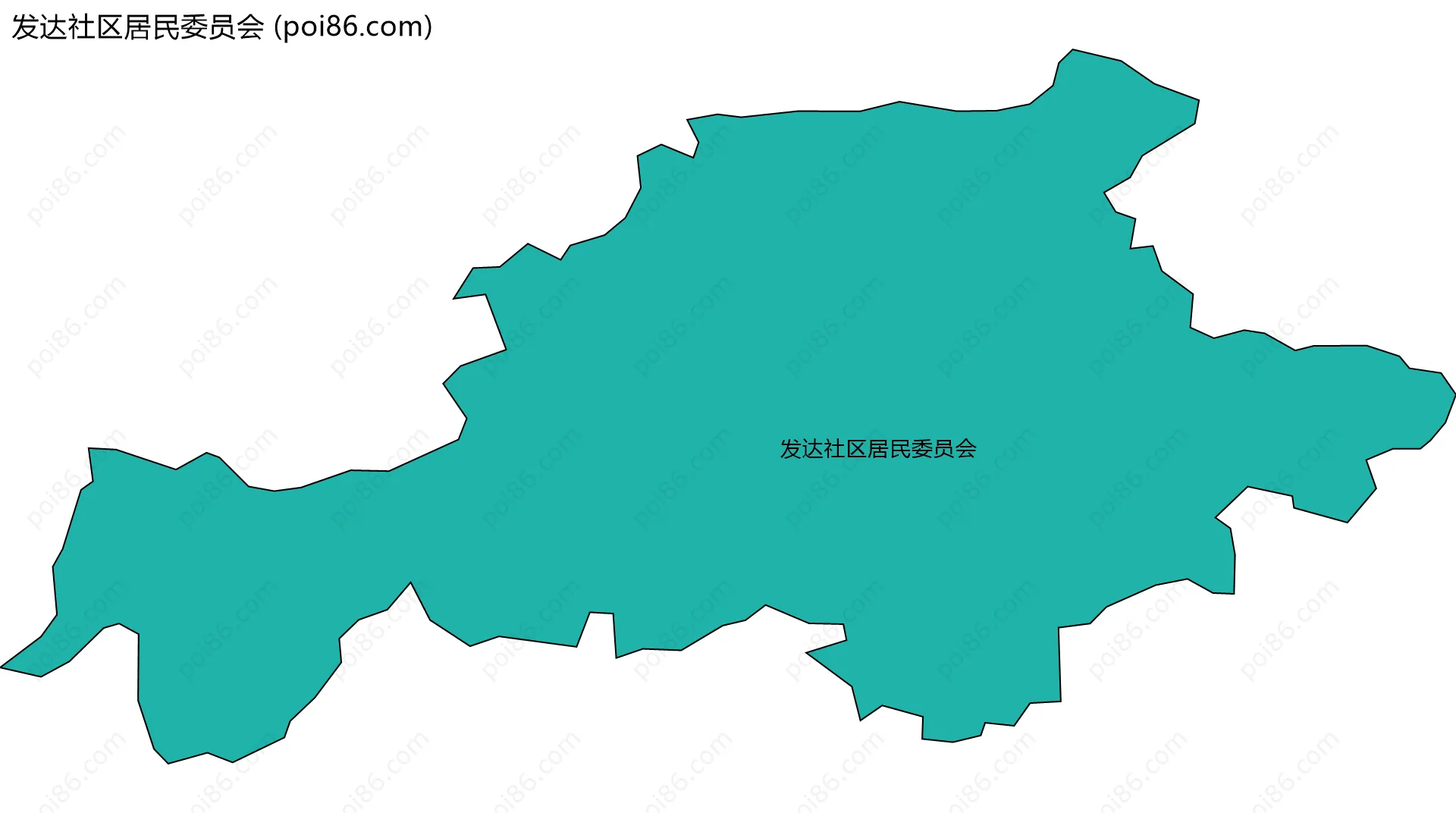 发达社区居民委员会边界地图