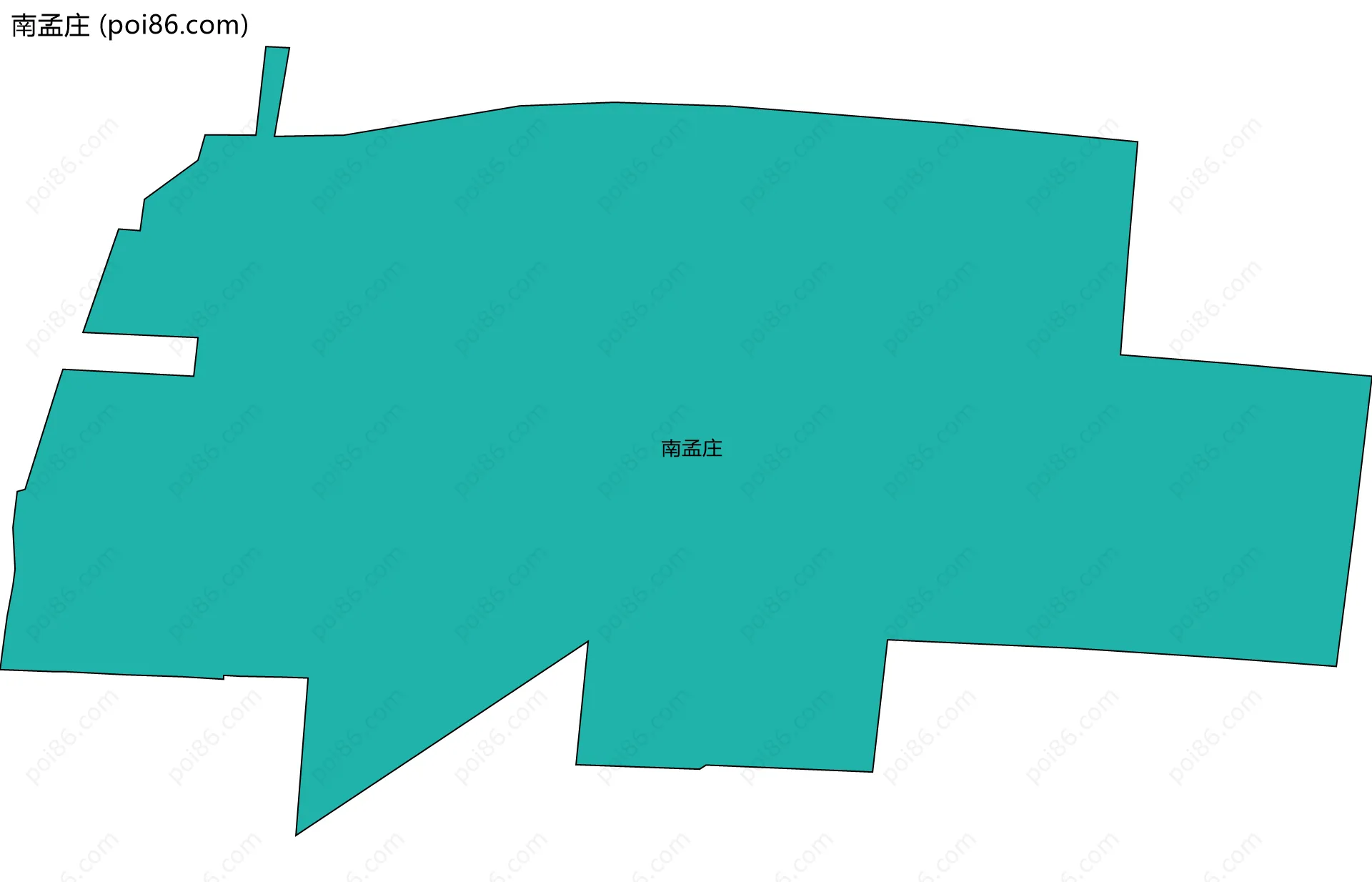 南孟庄边界地图