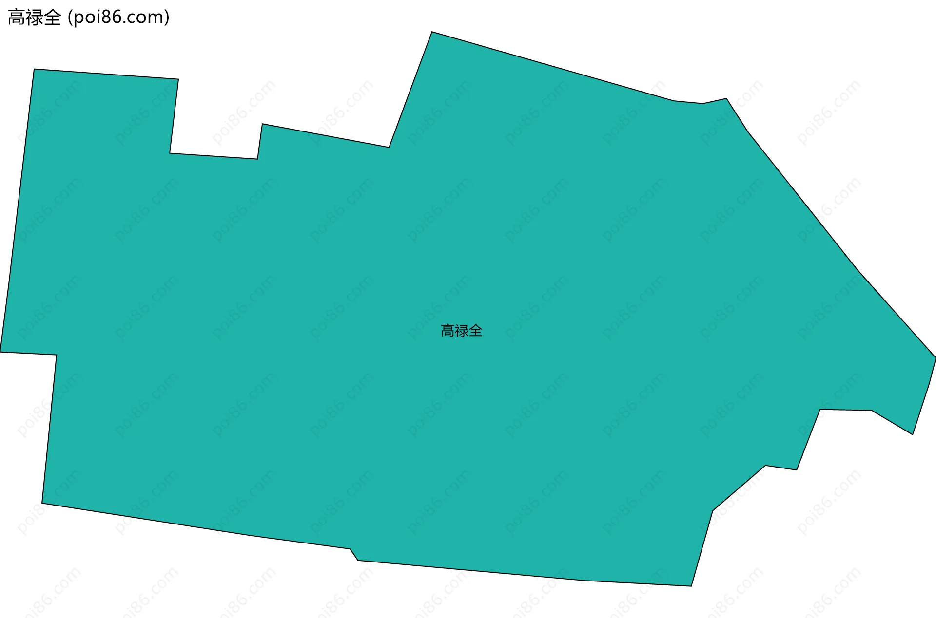 高禄全边界地图