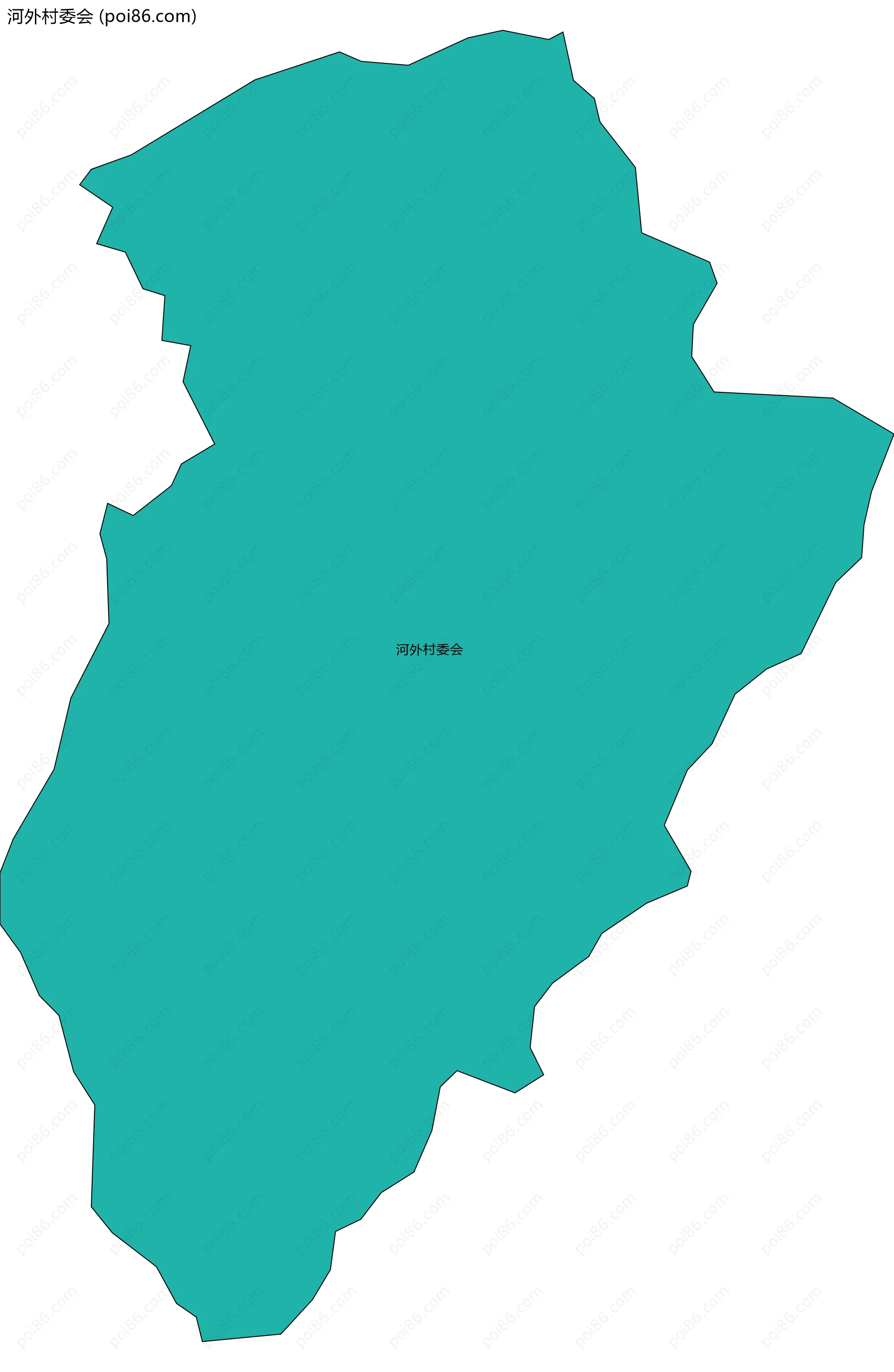 河外村委会边界地图