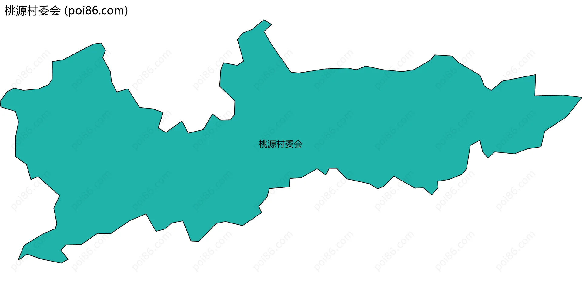 桃源村委会边界地图