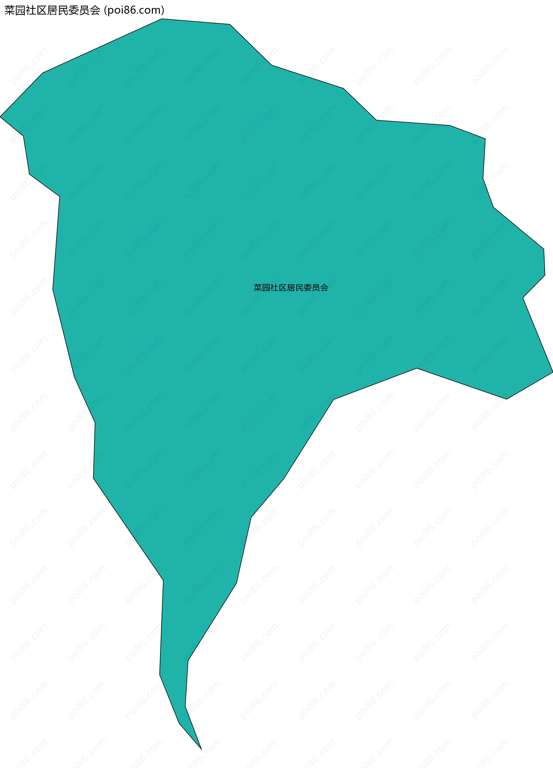 菜园社区居民委员会边界地图