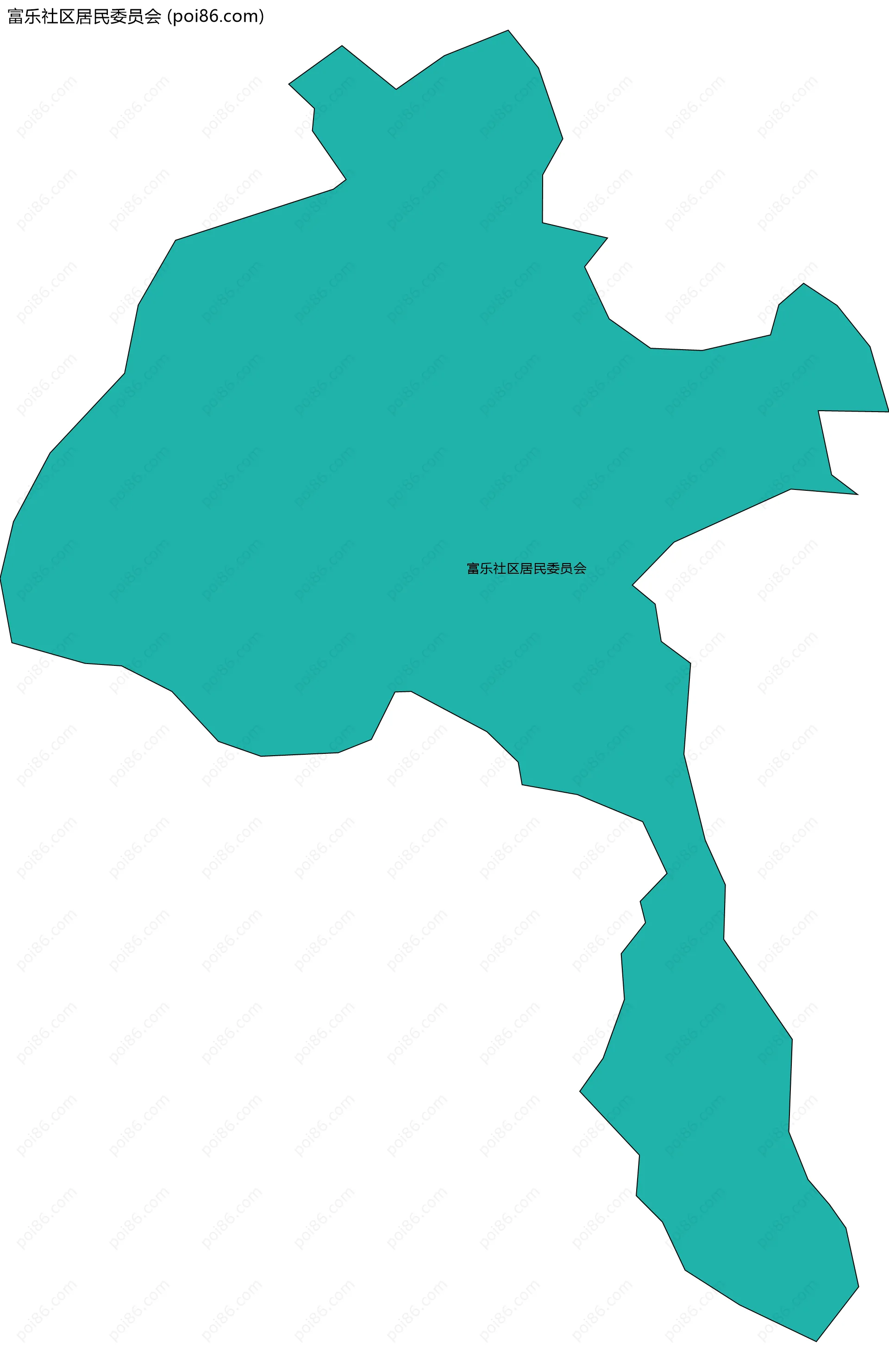 富乐社区居民委员会边界地图