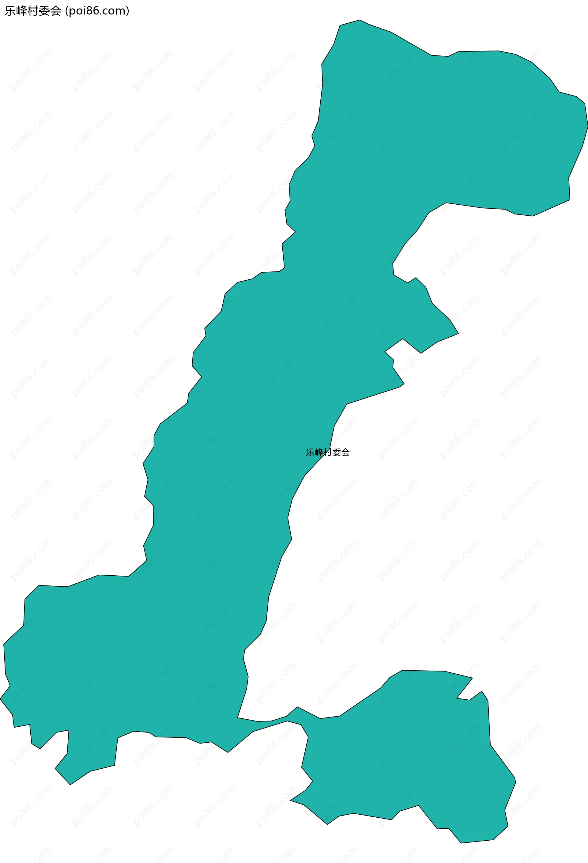 乐峰村委会边界地图