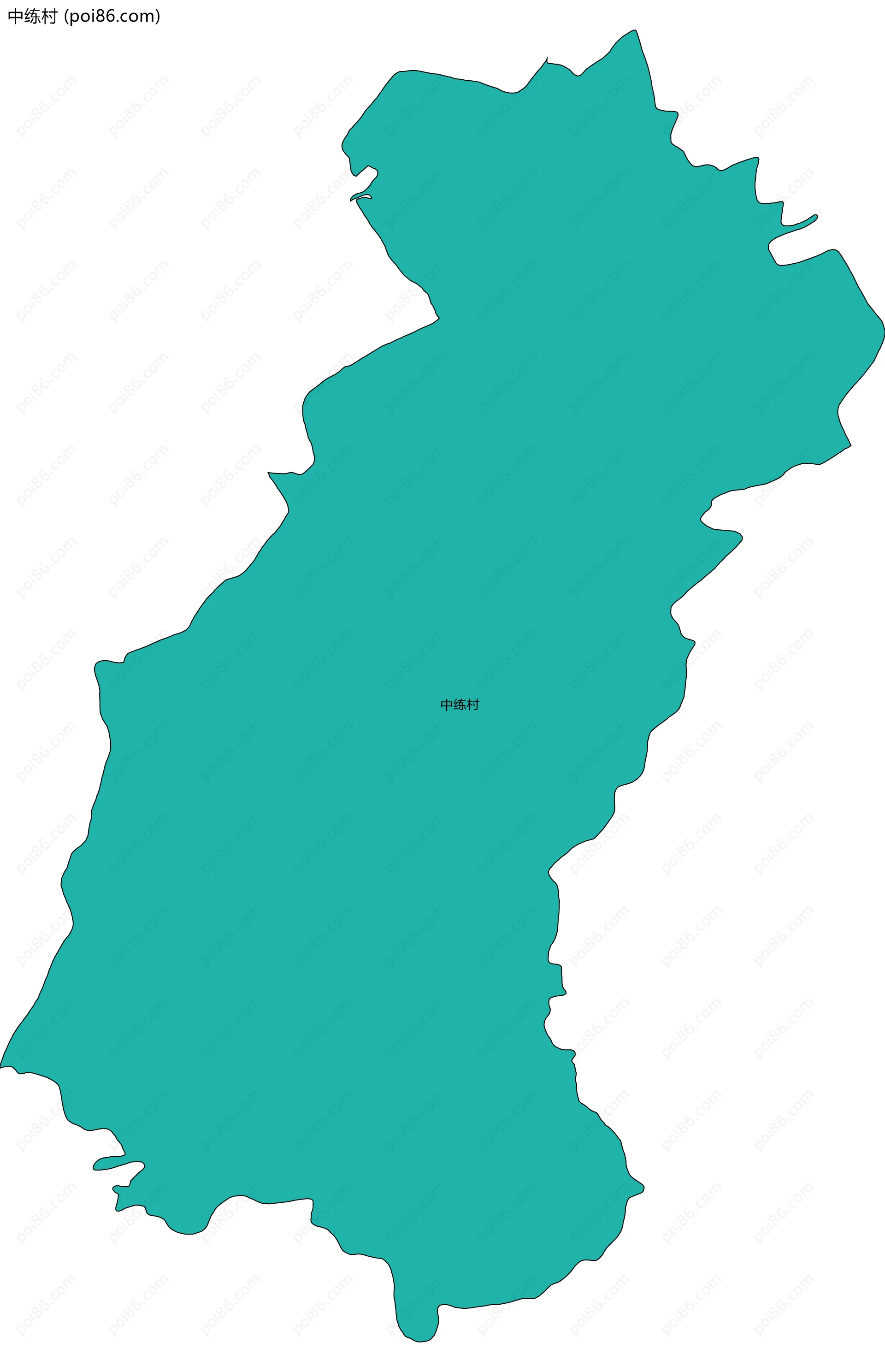 中练村边界地图