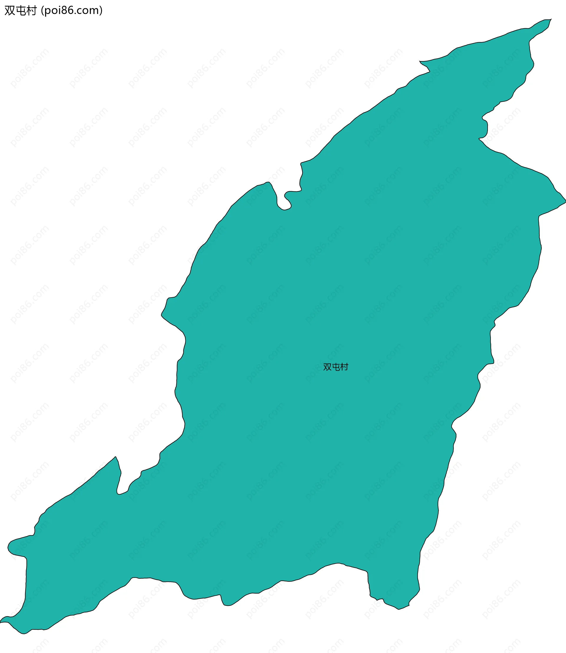 双屯村边界地图