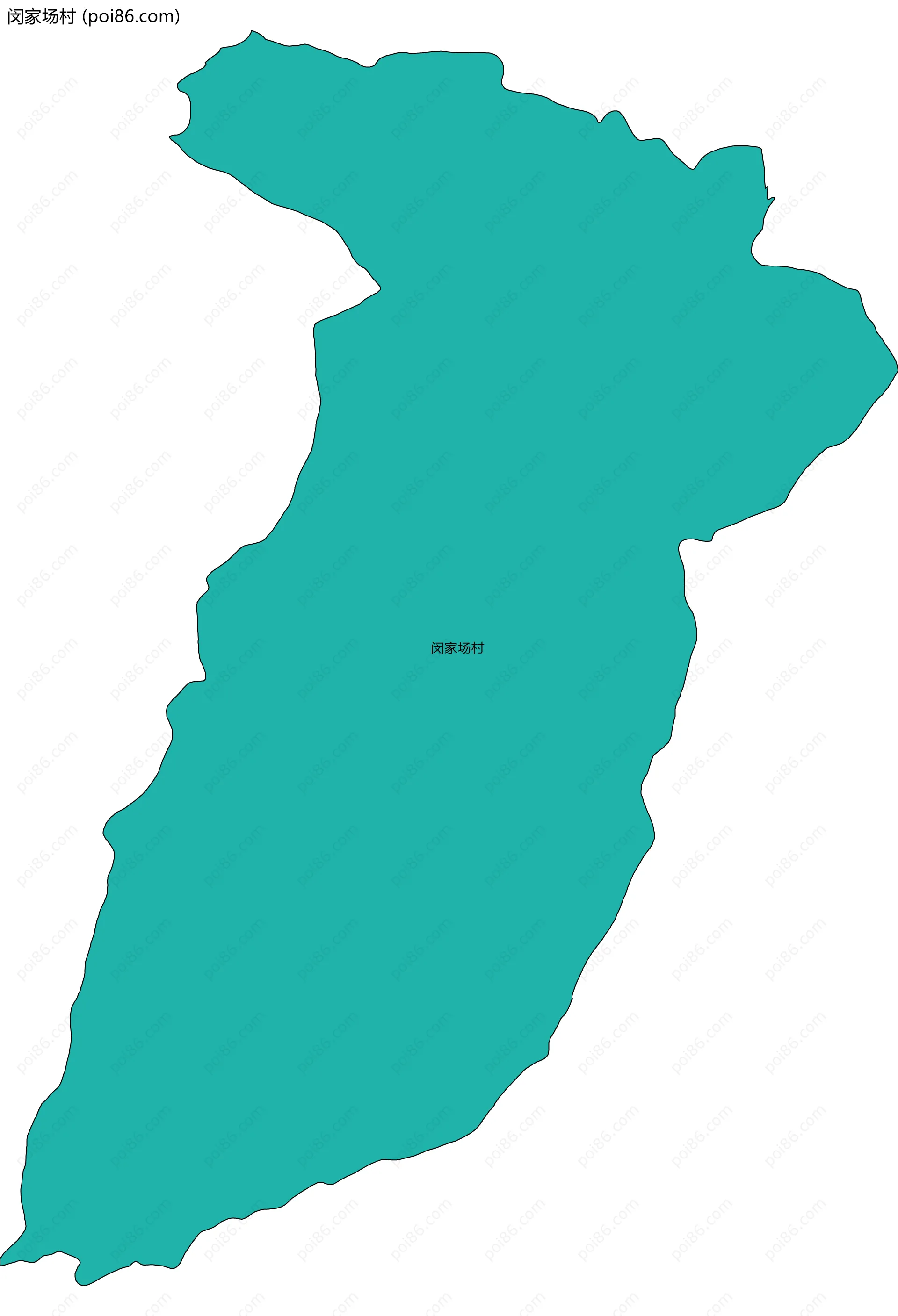 闵家场村边界地图