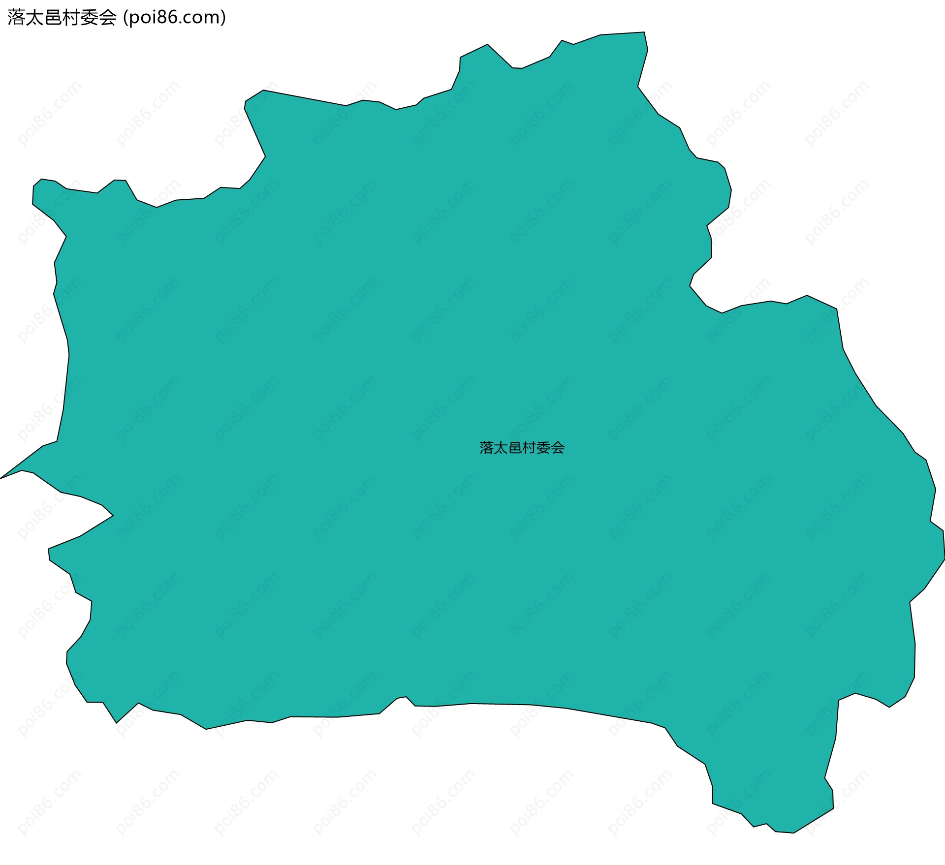落太邑村委会边界地图