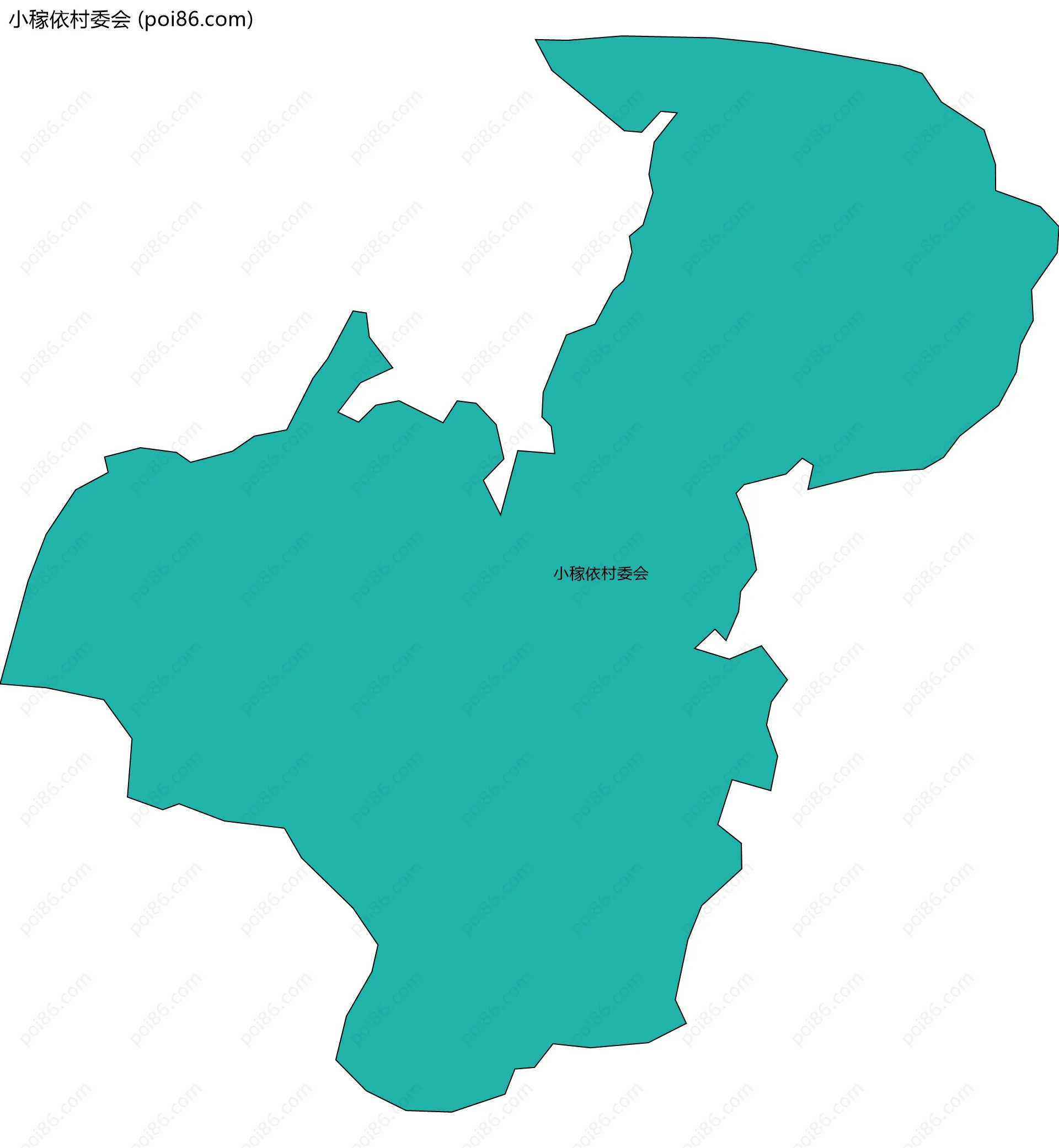 小稼依村委会边界地图