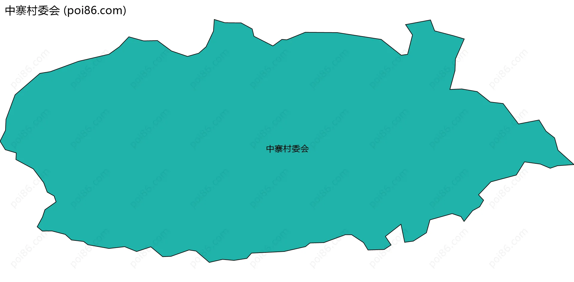 中寨村委会边界地图