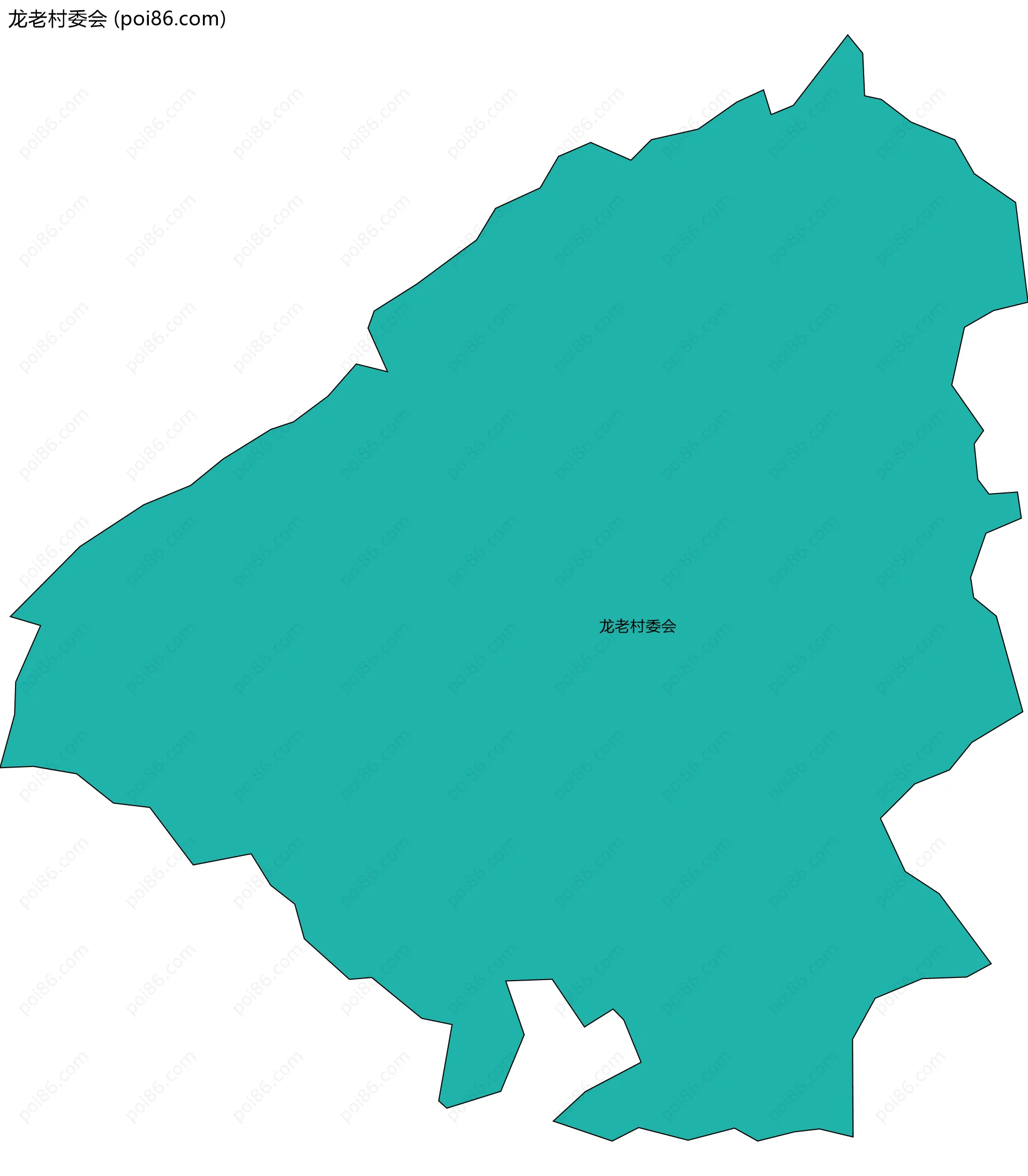 龙老村委会边界地图