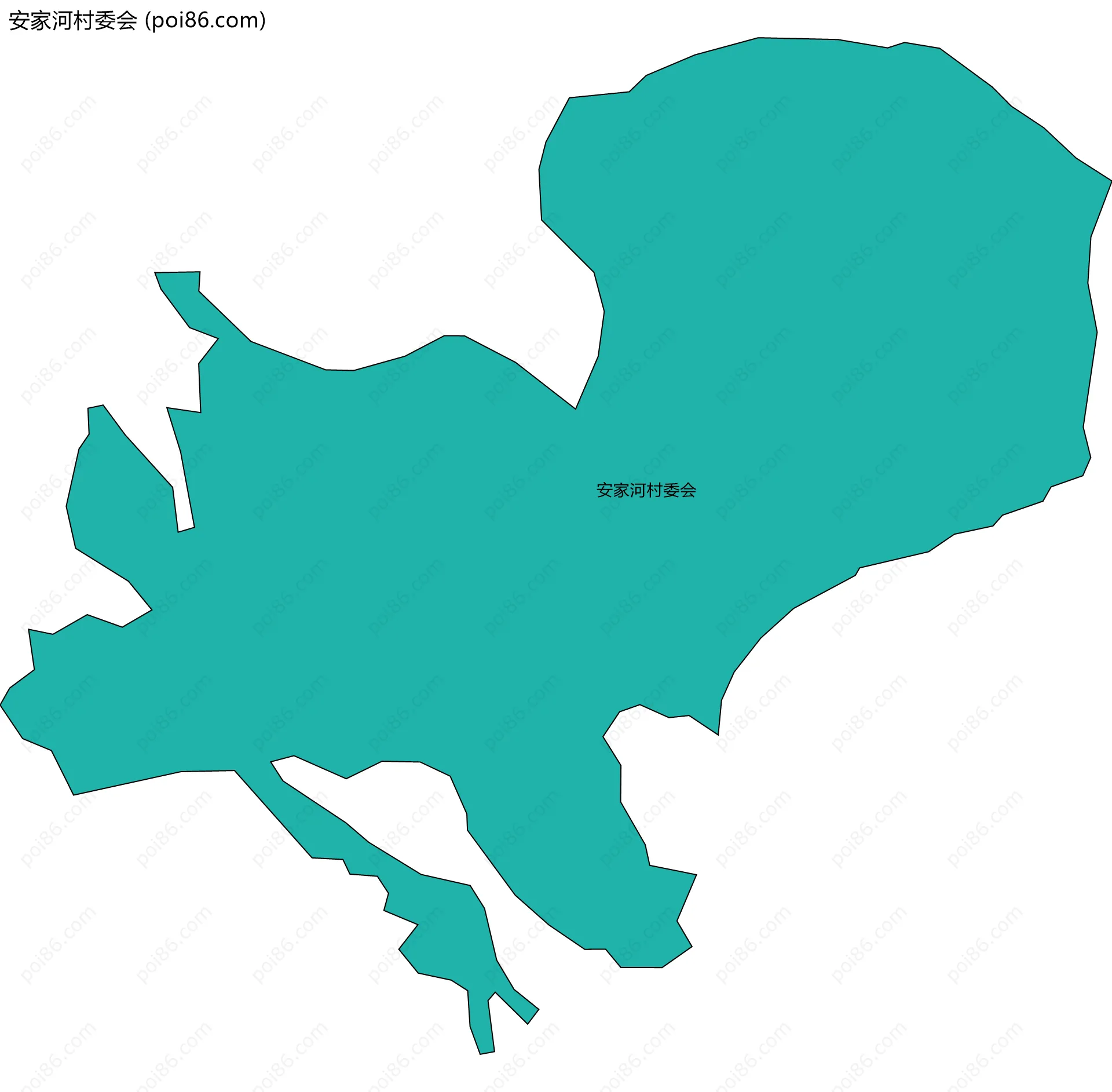安家河村委会边界地图