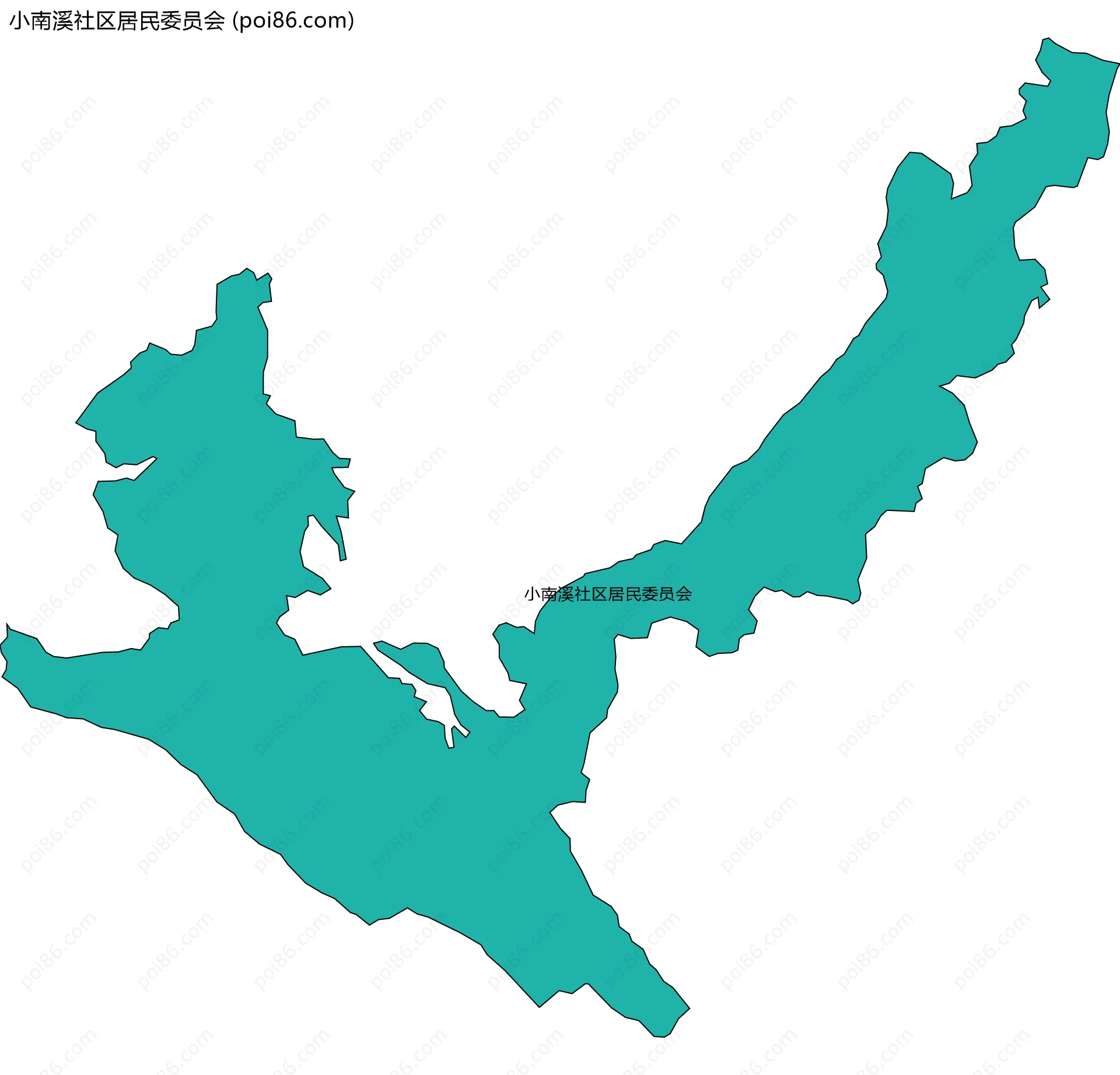 小南溪社区居民委员会边界地图