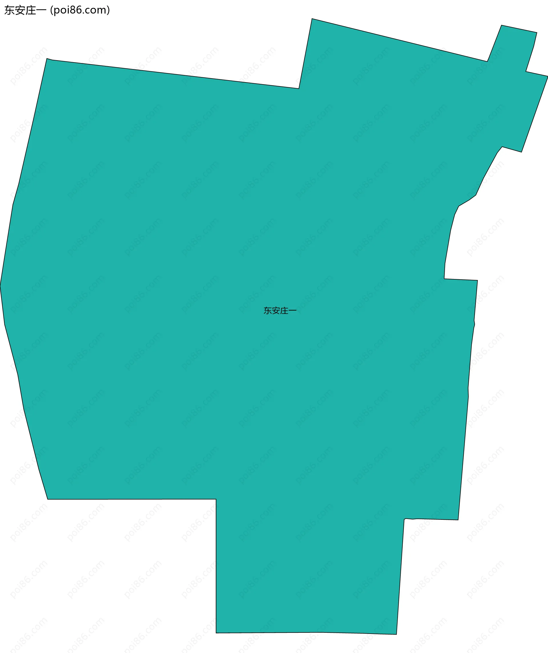 东安庄一边界地图