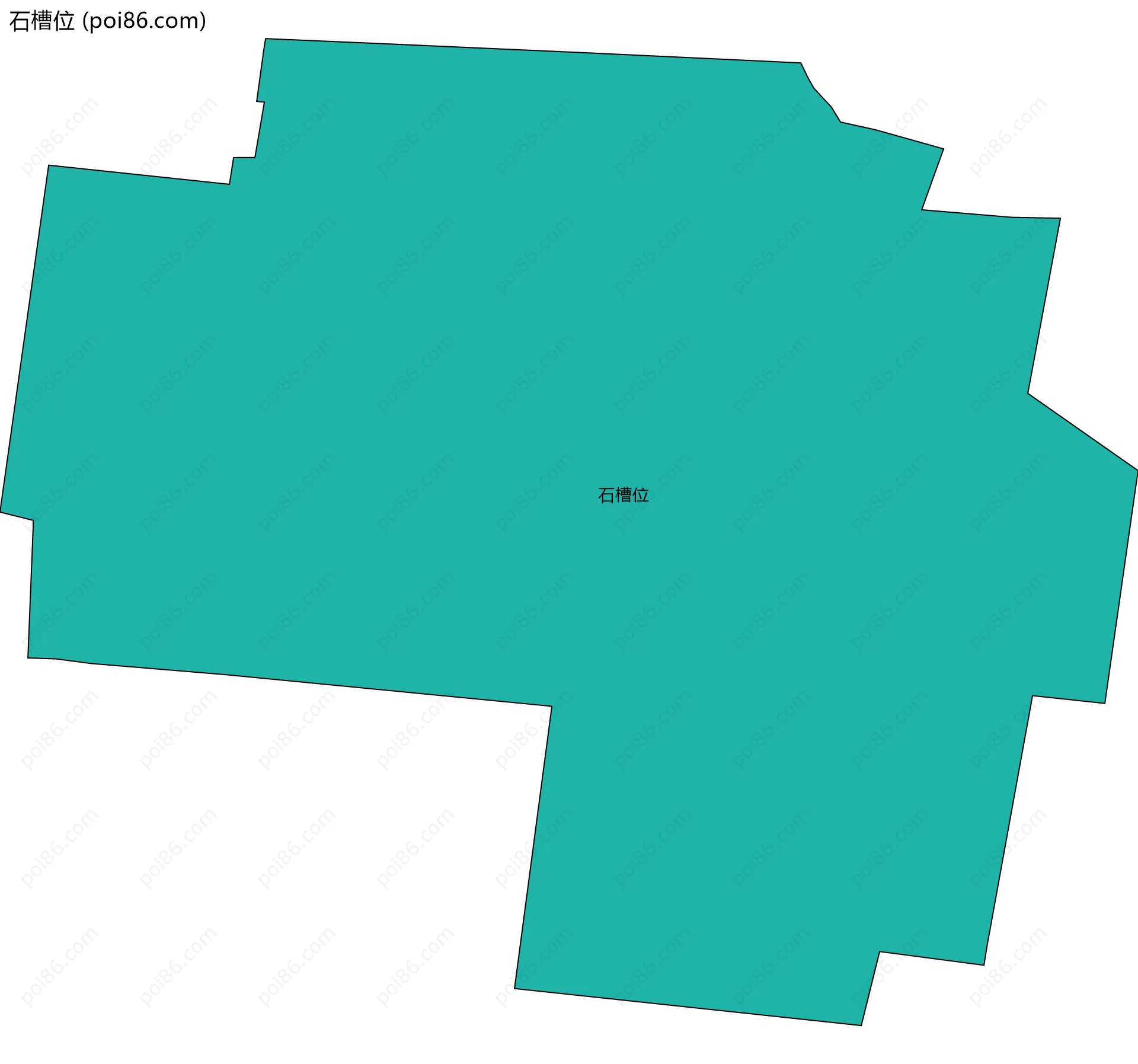 石槽位边界地图