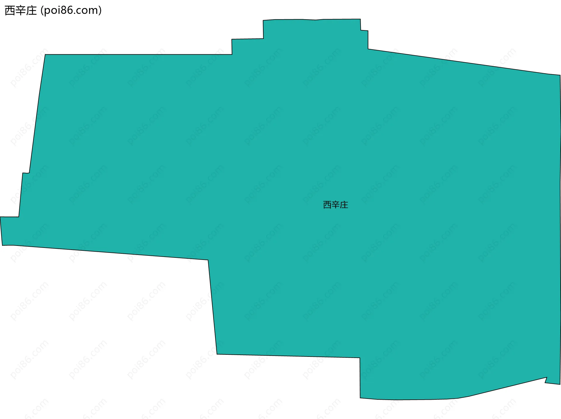 西辛庄边界地图