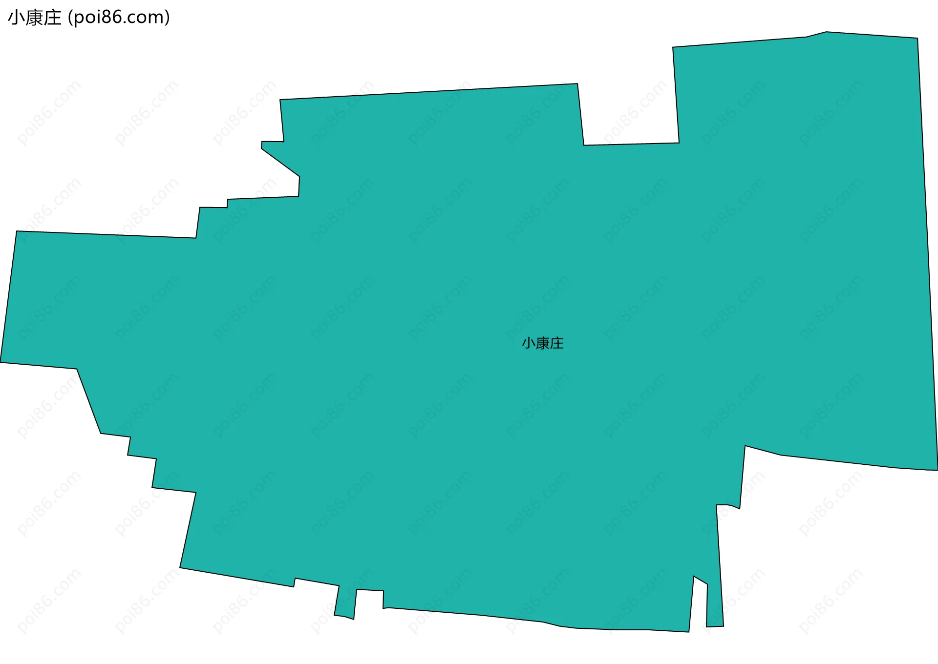 小康庄边界地图