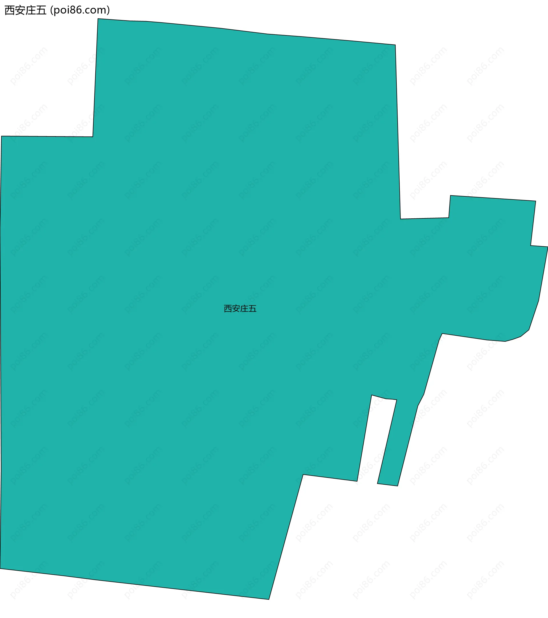 西安庄五边界地图