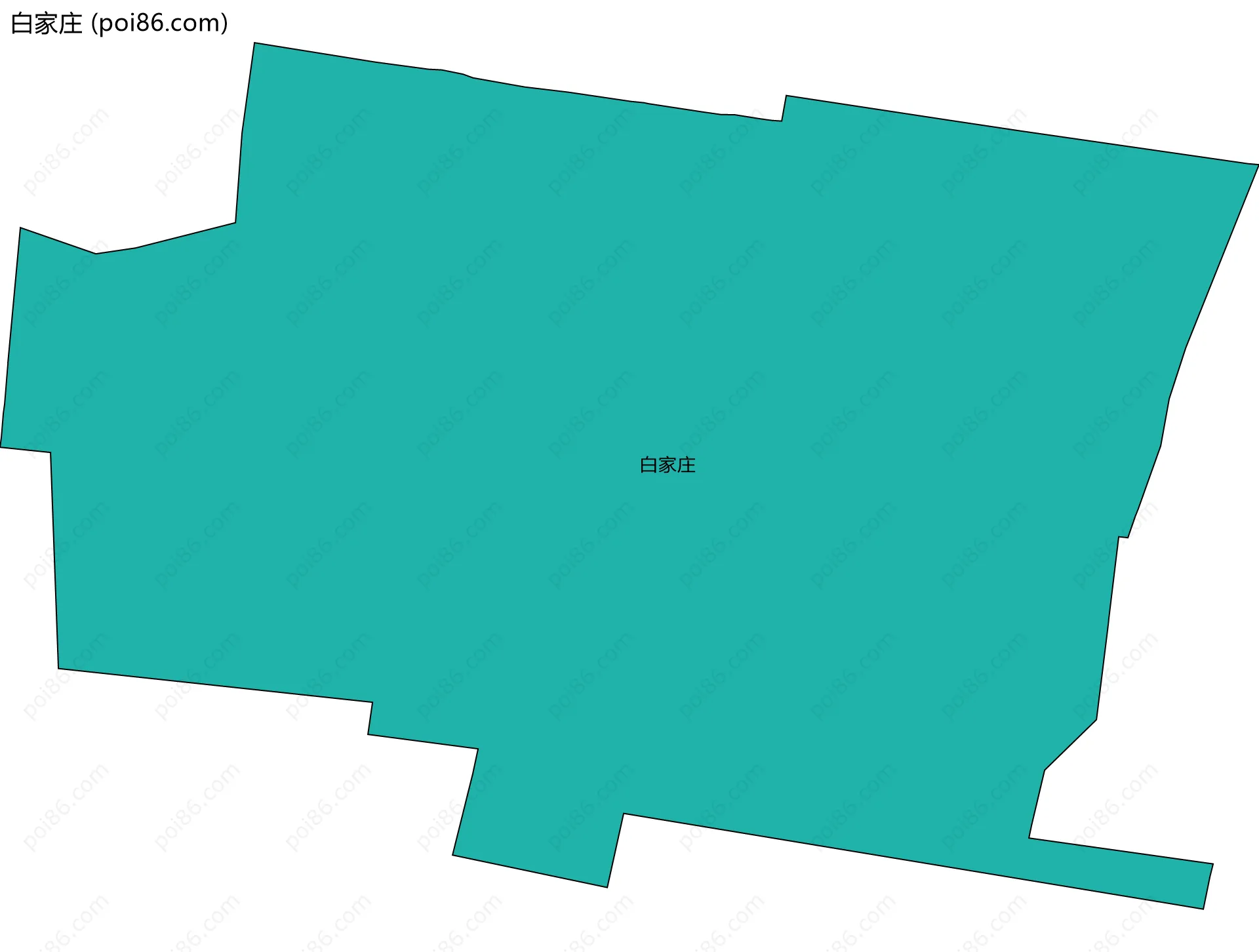 白家庄边界地图