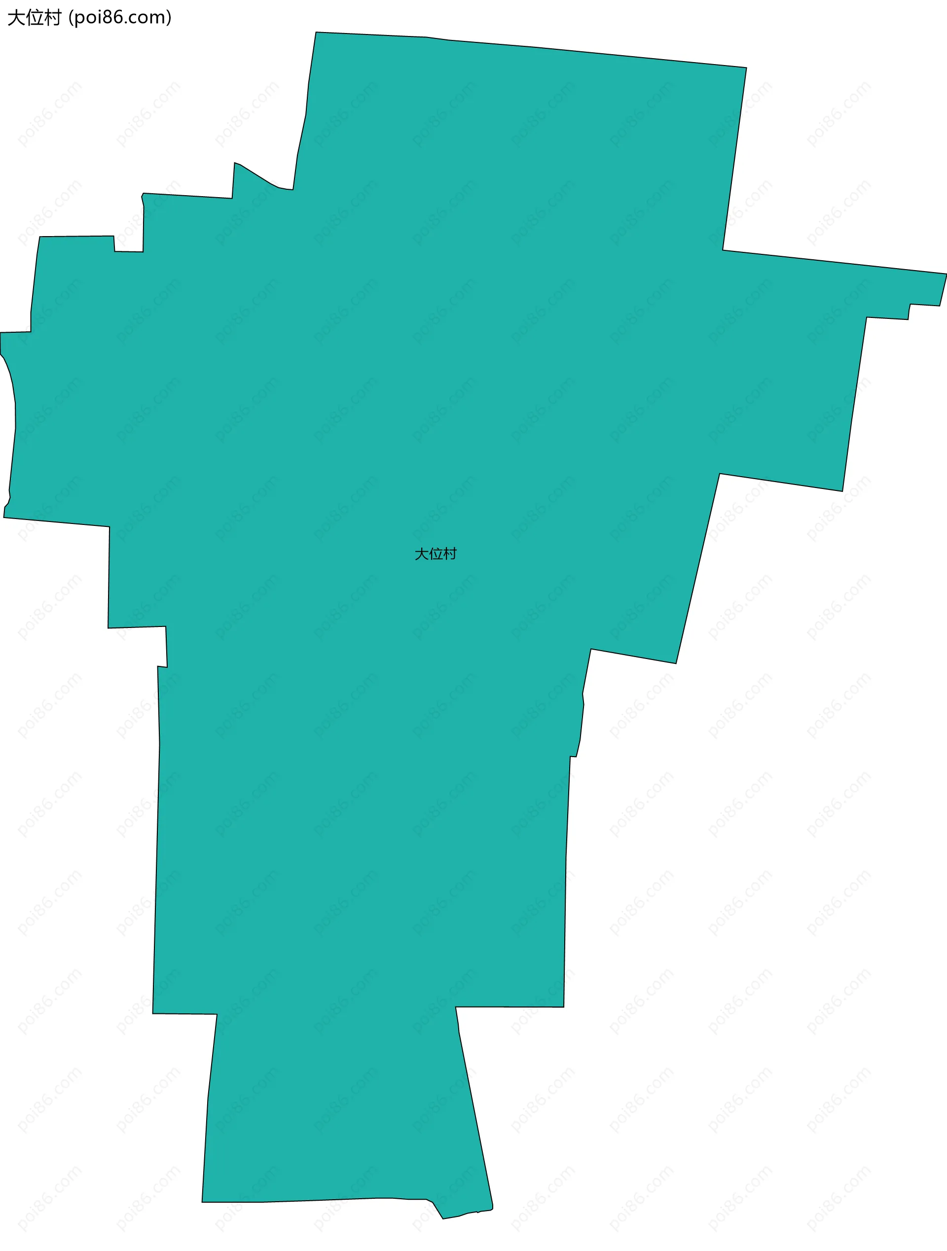 大位村边界地图