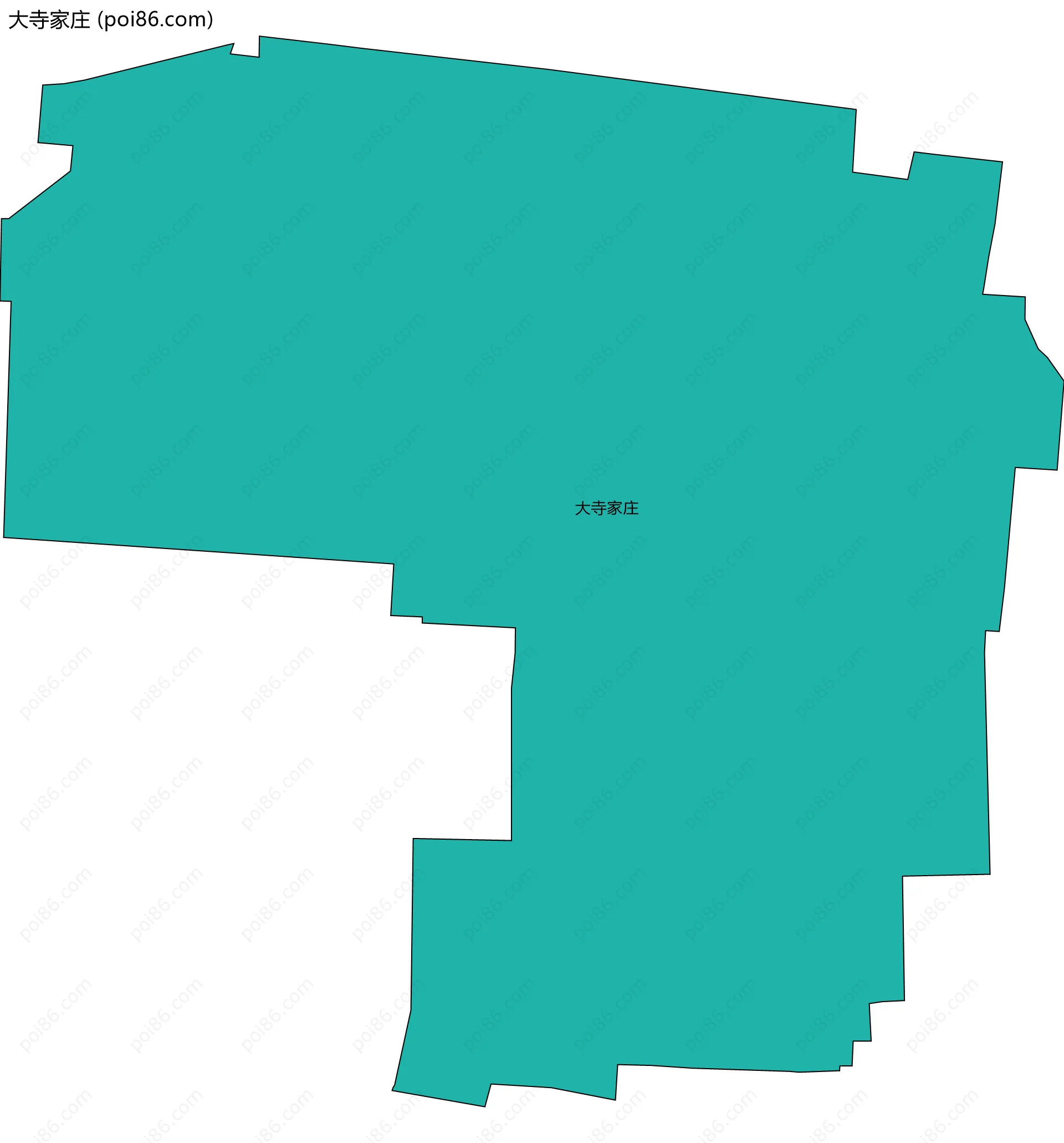 大寺家庄边界地图