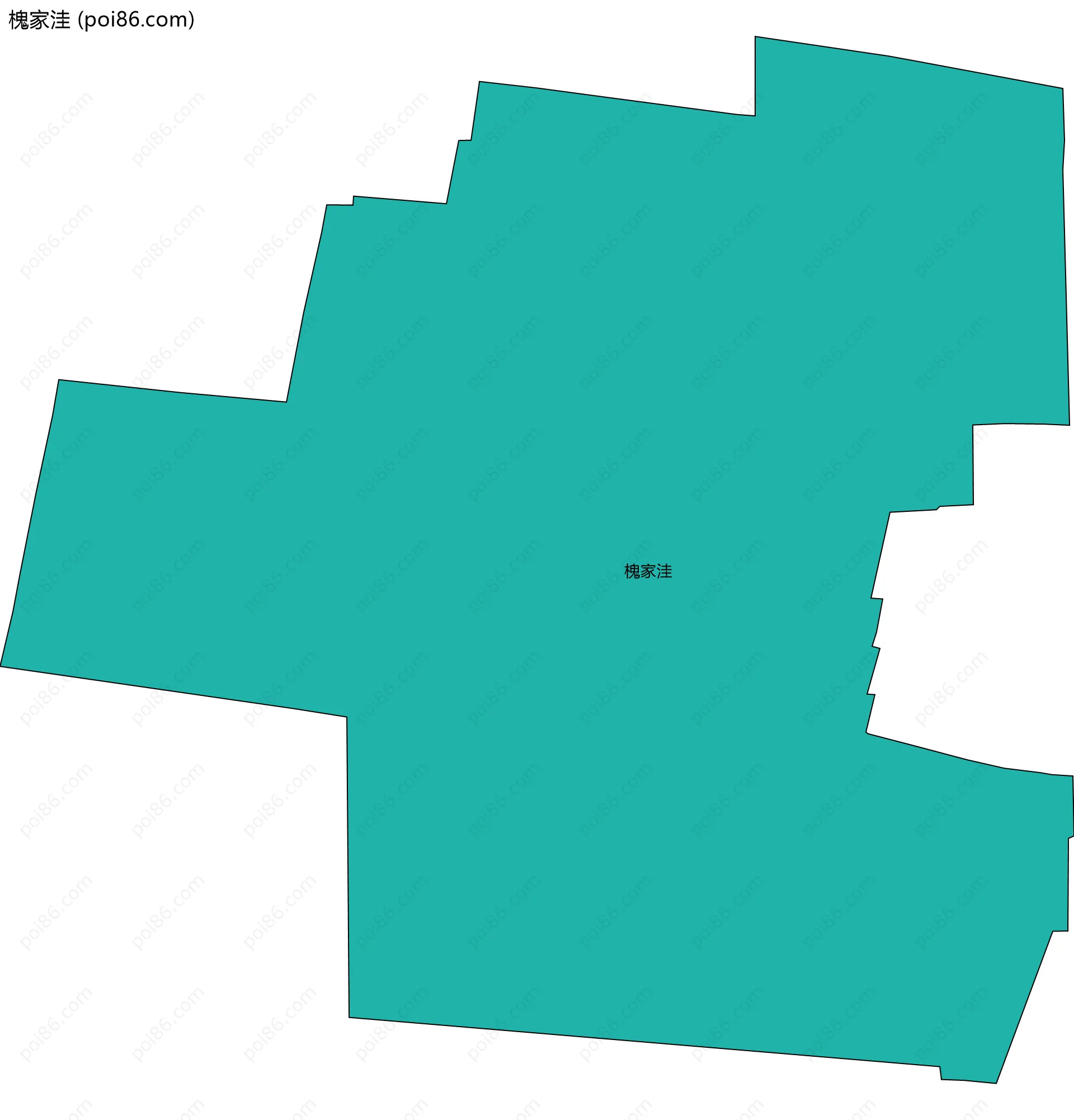 槐家洼边界地图