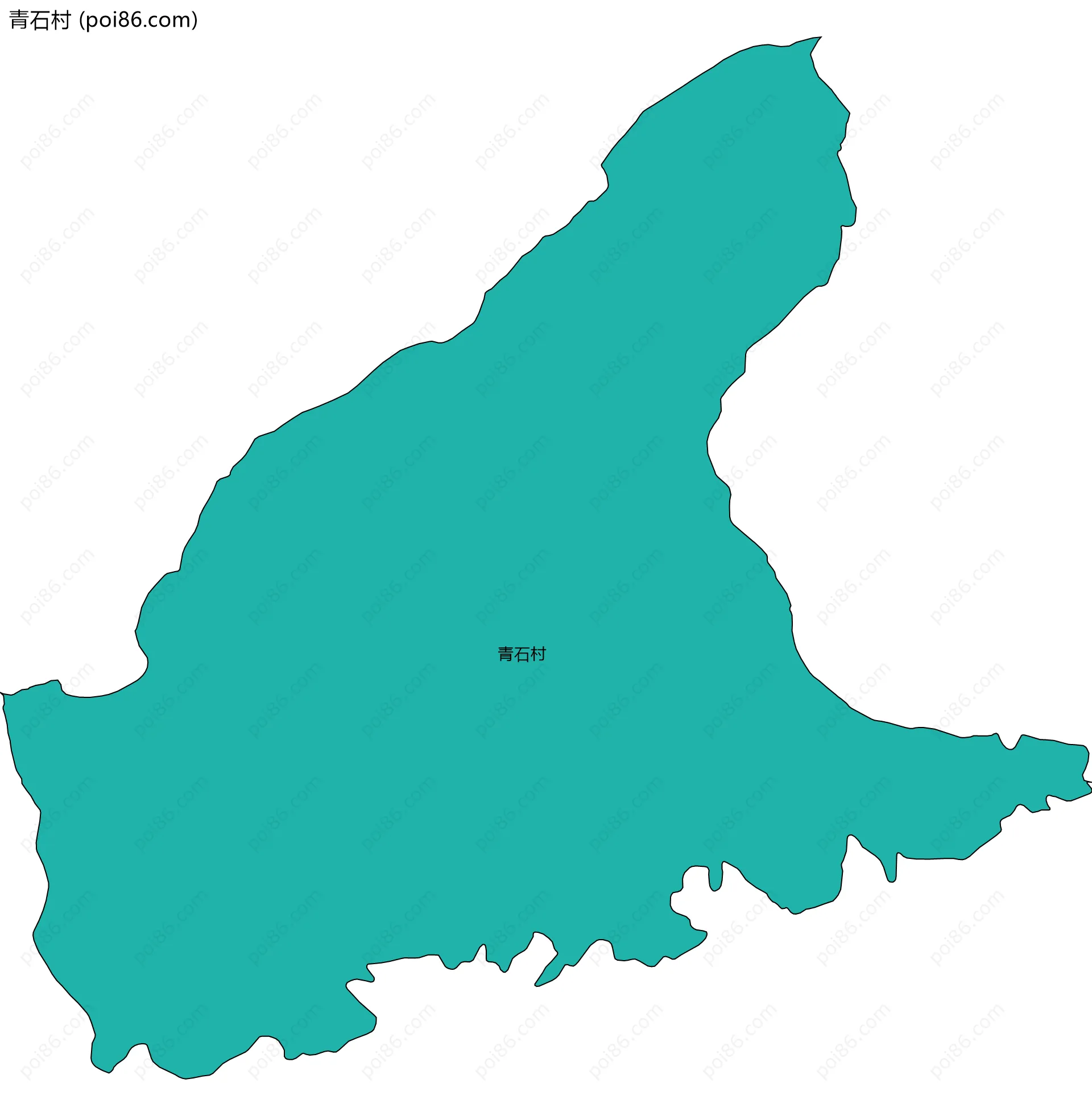 青石村边界地图