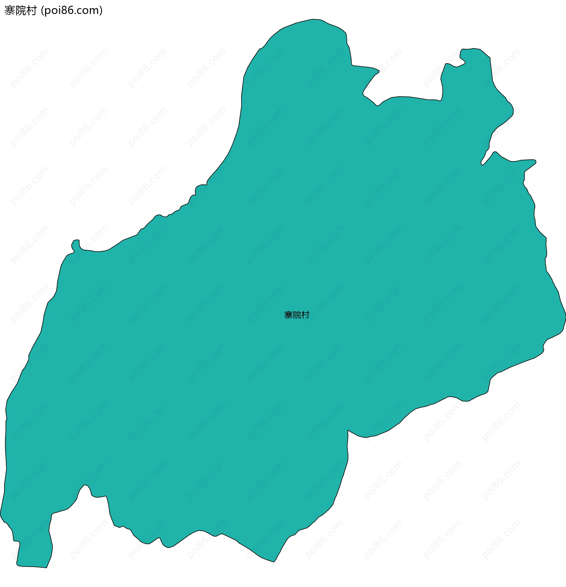 寨院村边界地图