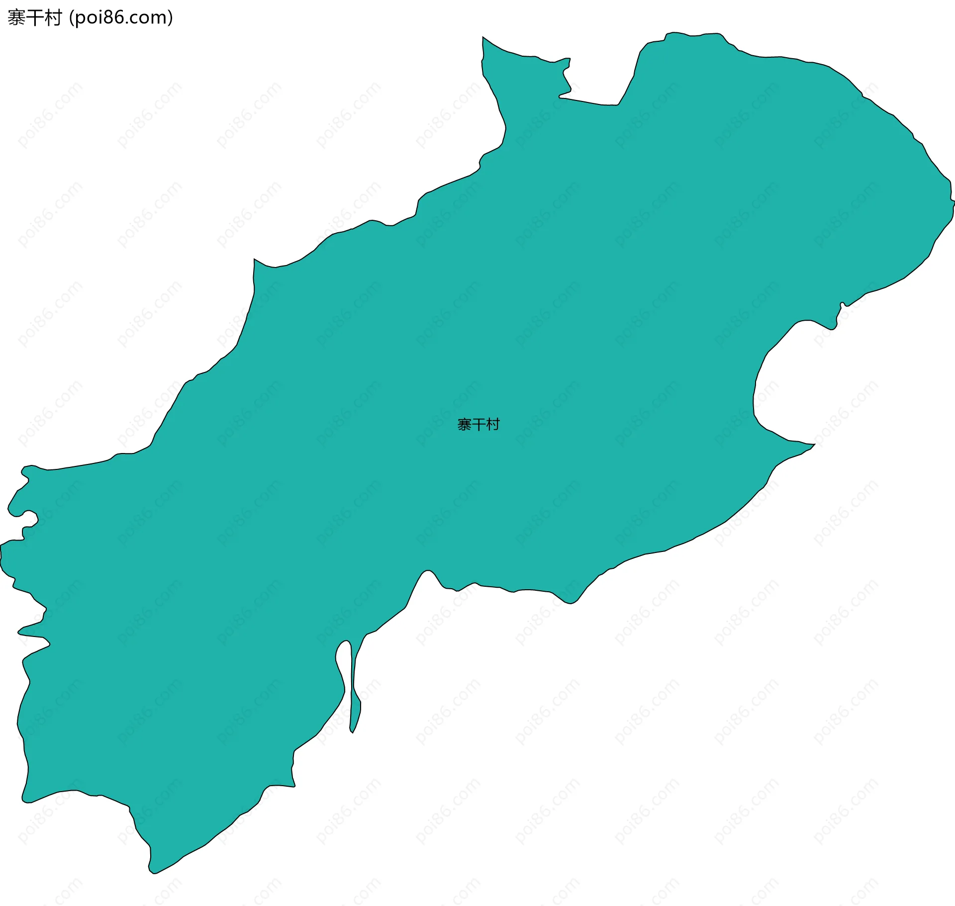 寨干村边界地图
