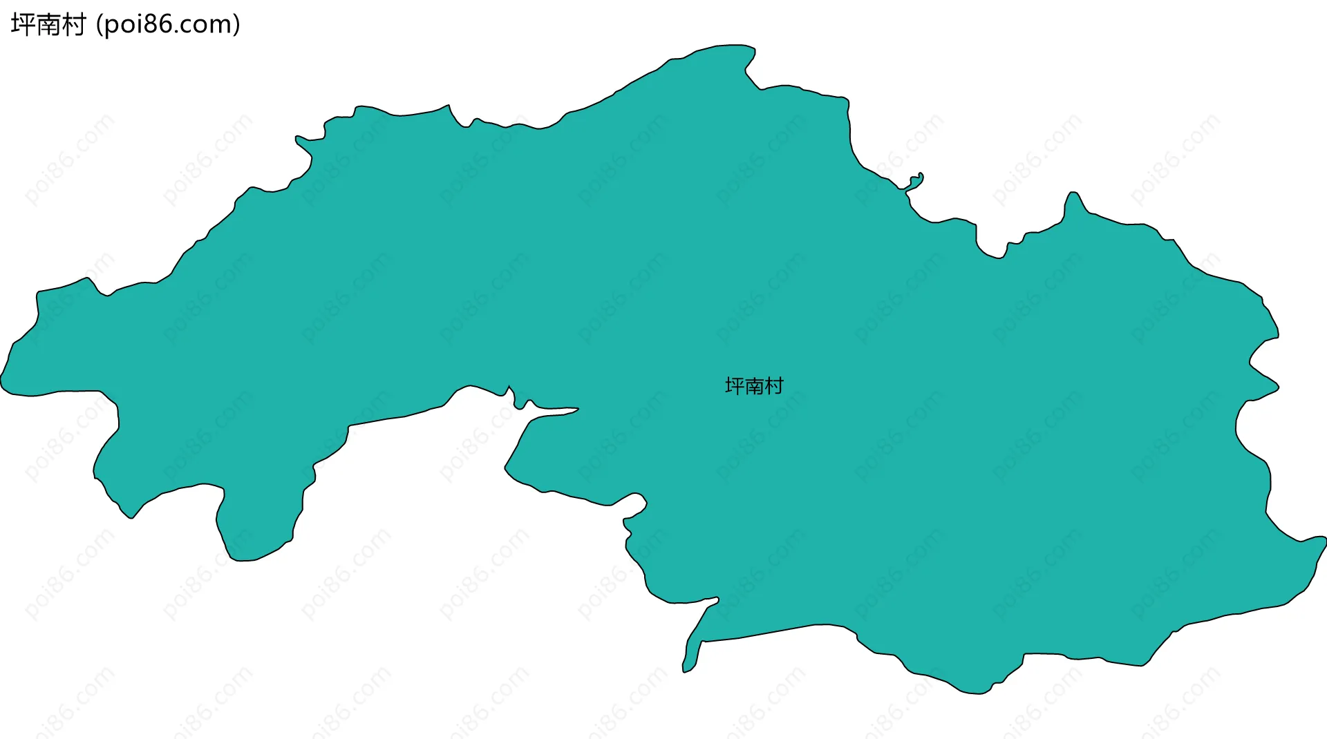 坪南村边界地图