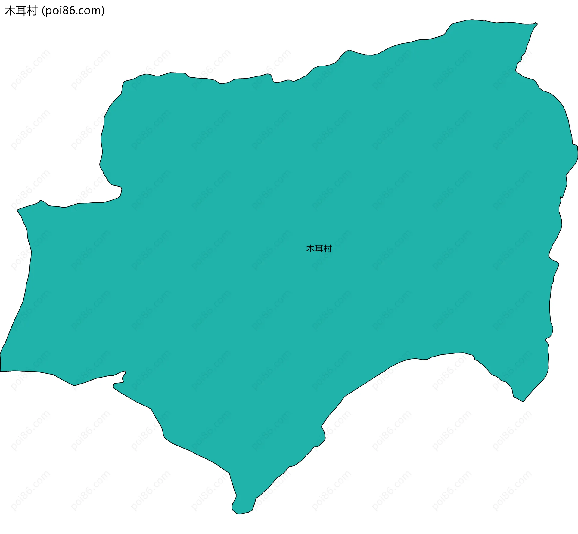 木耳村边界地图