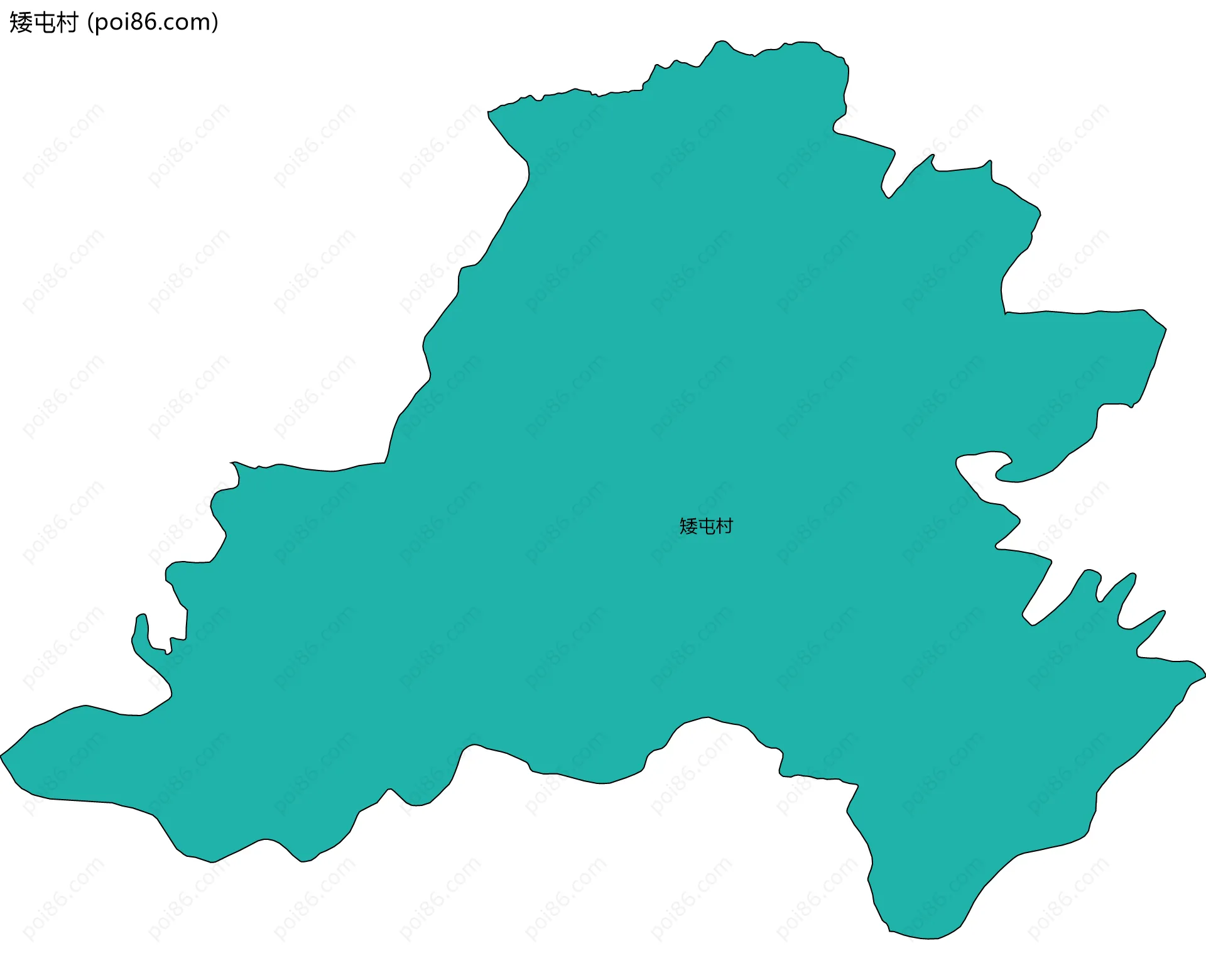 矮屯村边界地图